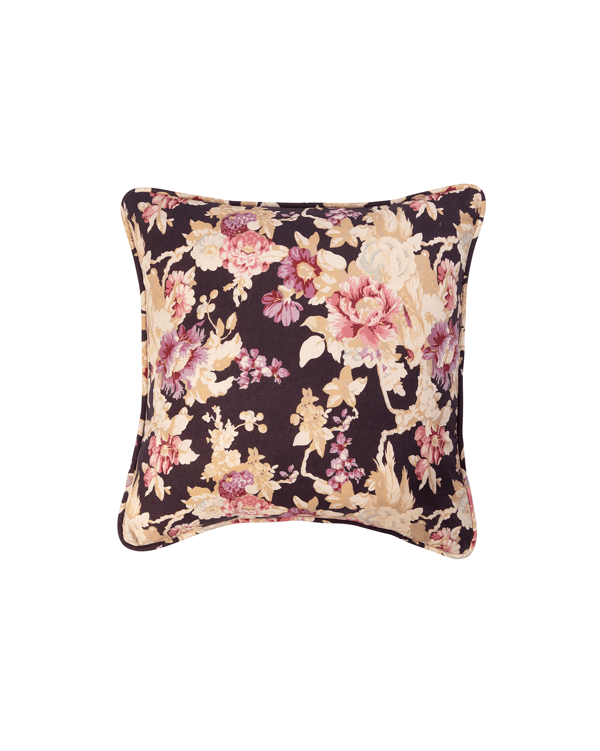 Linen Cushion Cover 50x50, Autumn Flowers. Image #1