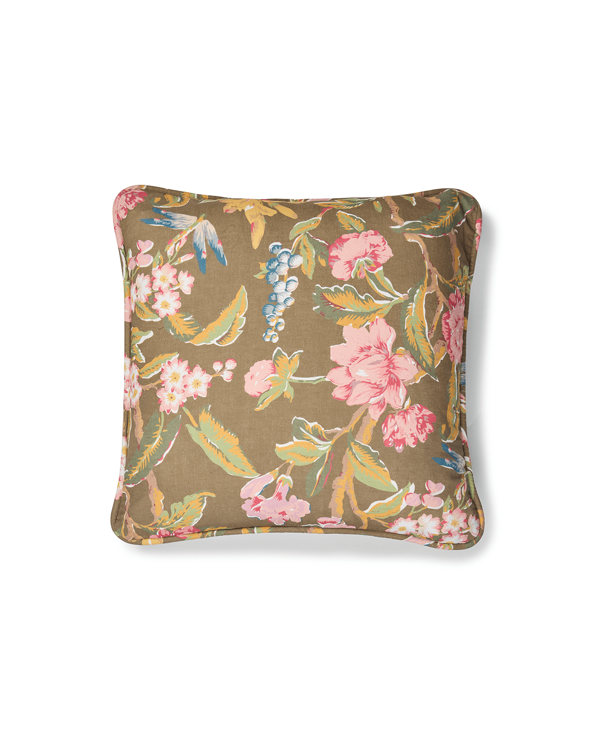 Linen Cushion Cover 50x50, Green Field. Image #1