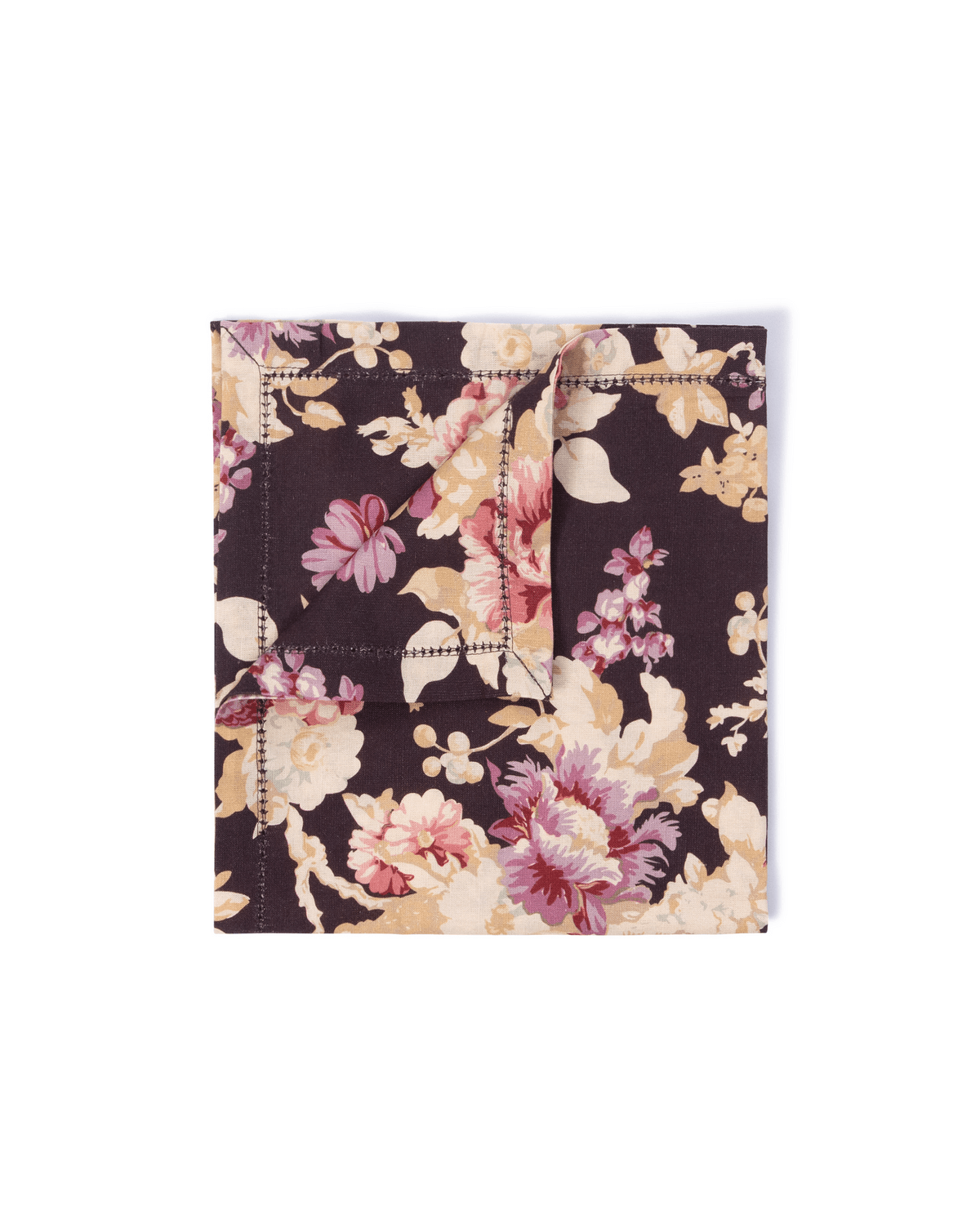 Linen Napkin, Autumn Flowers. Image #1