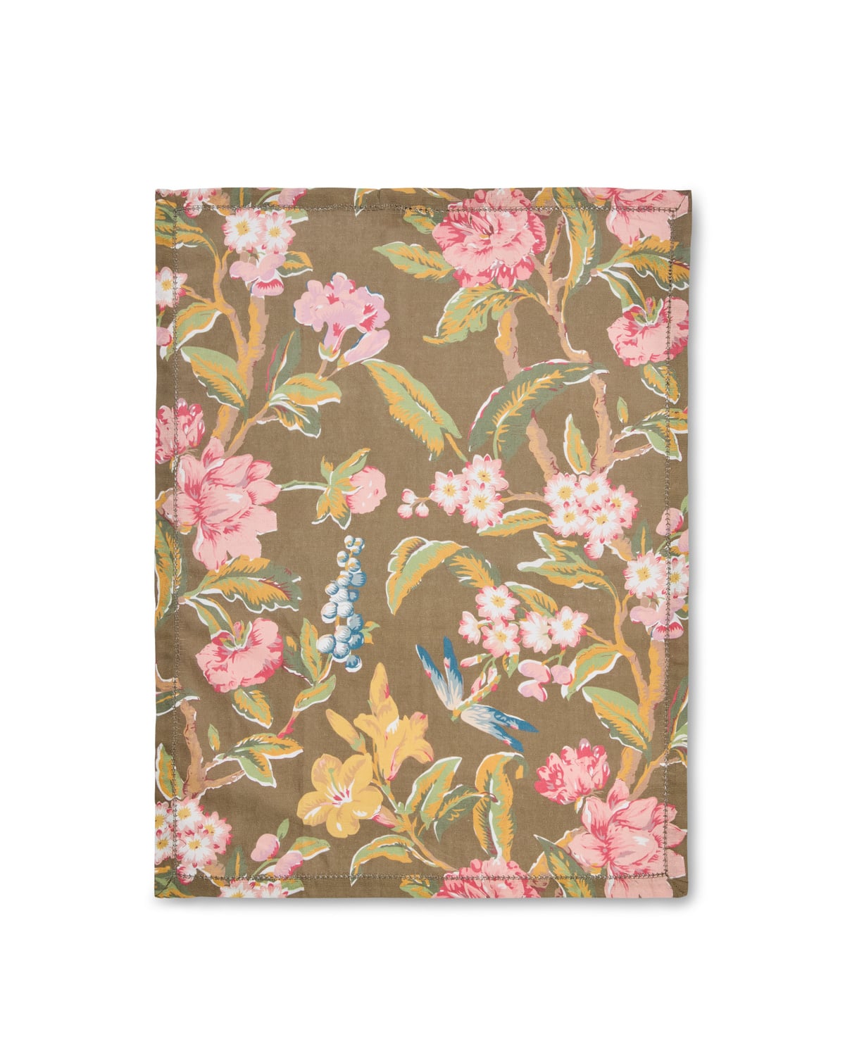 Linen Kitchen Towel, Green Field. Image #1