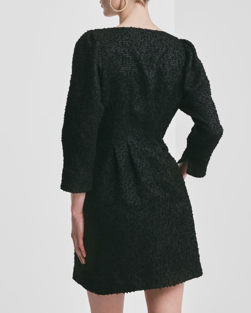 black gingham dress mini The Cosima Mini Nap Dress | Black/Sand Gingham / L