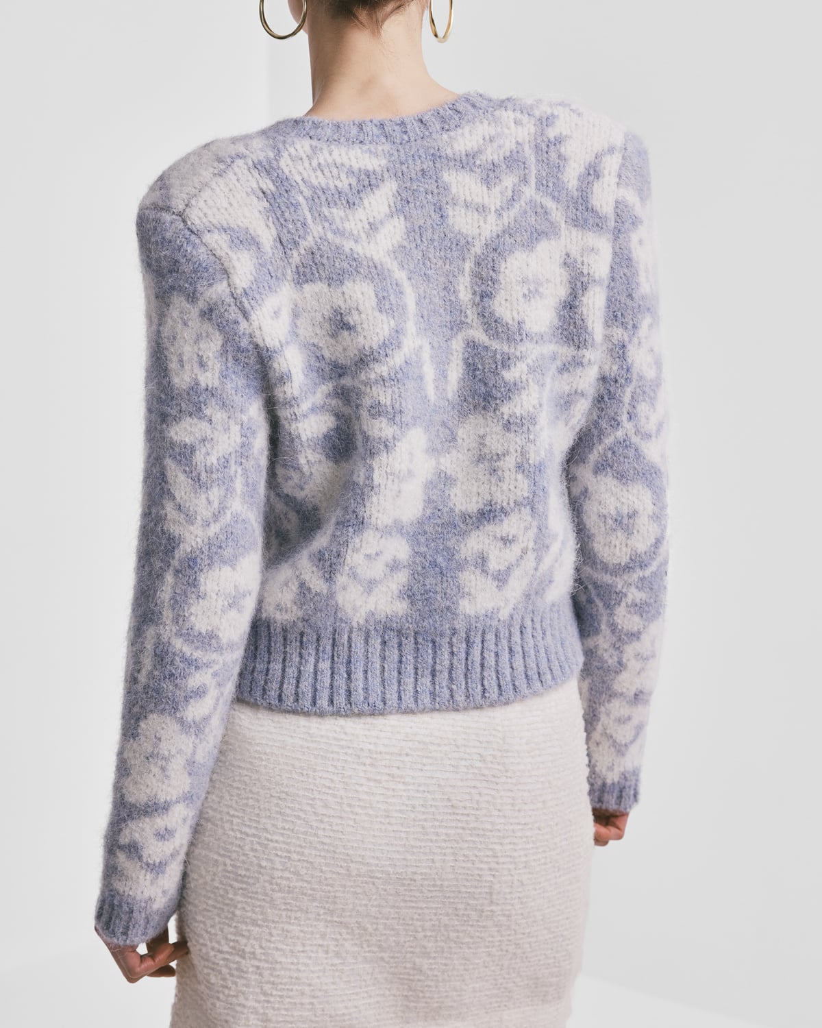 Bouclé Skirt, Off White. Image #2
