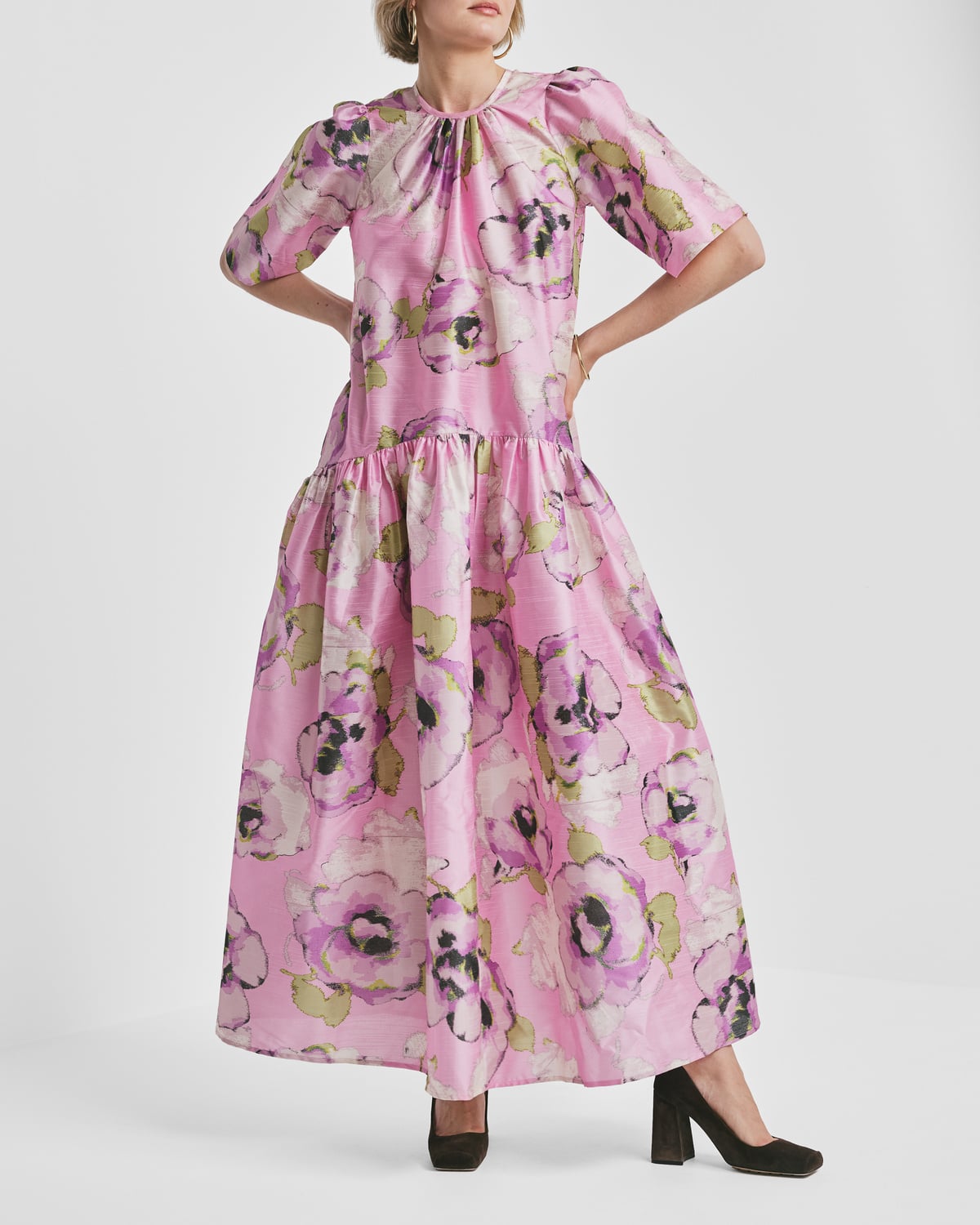 Taffeta Belt Dress, Lilac Grace. Image #8