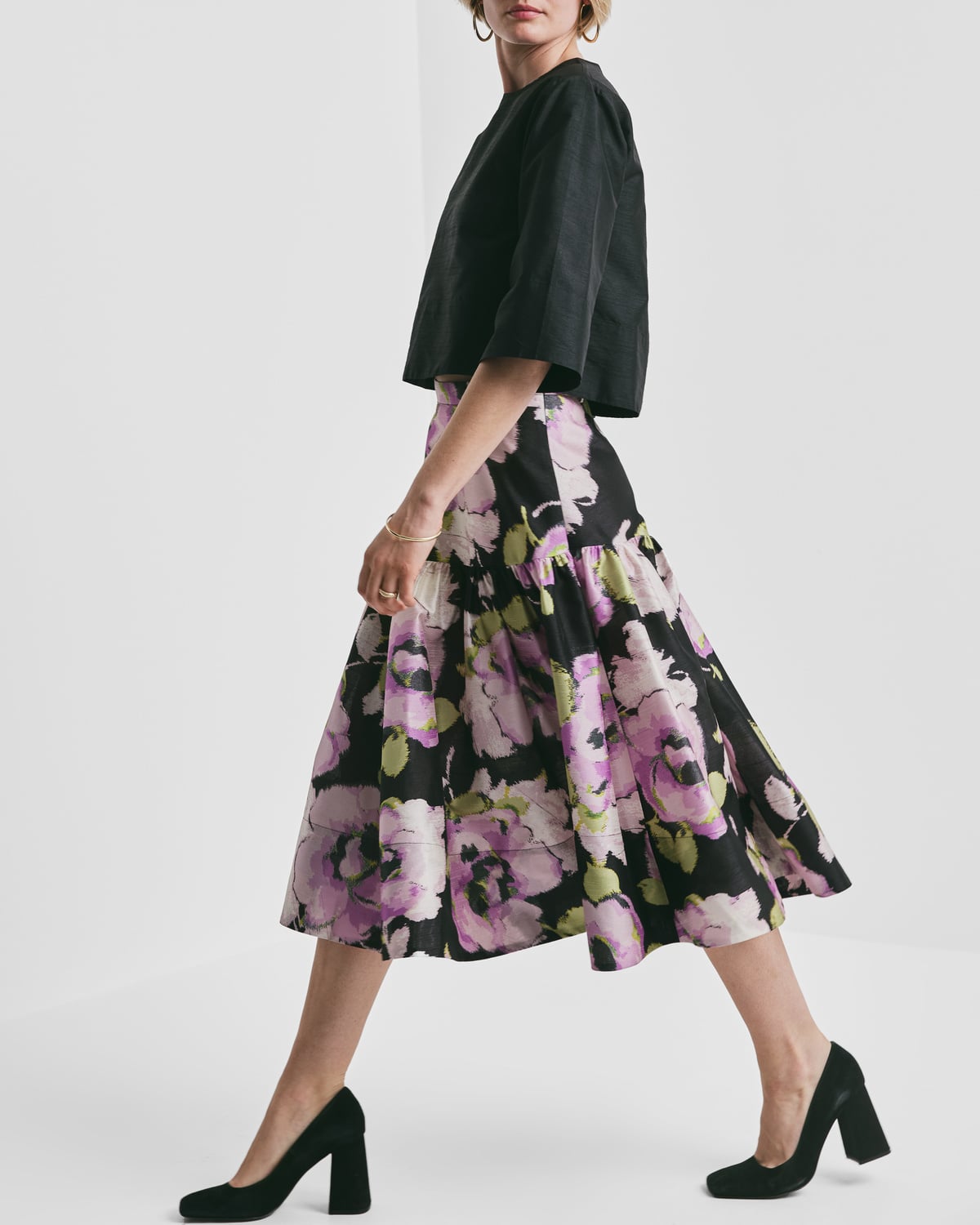 Taffeta Midi Skirt, Grace. Image #2