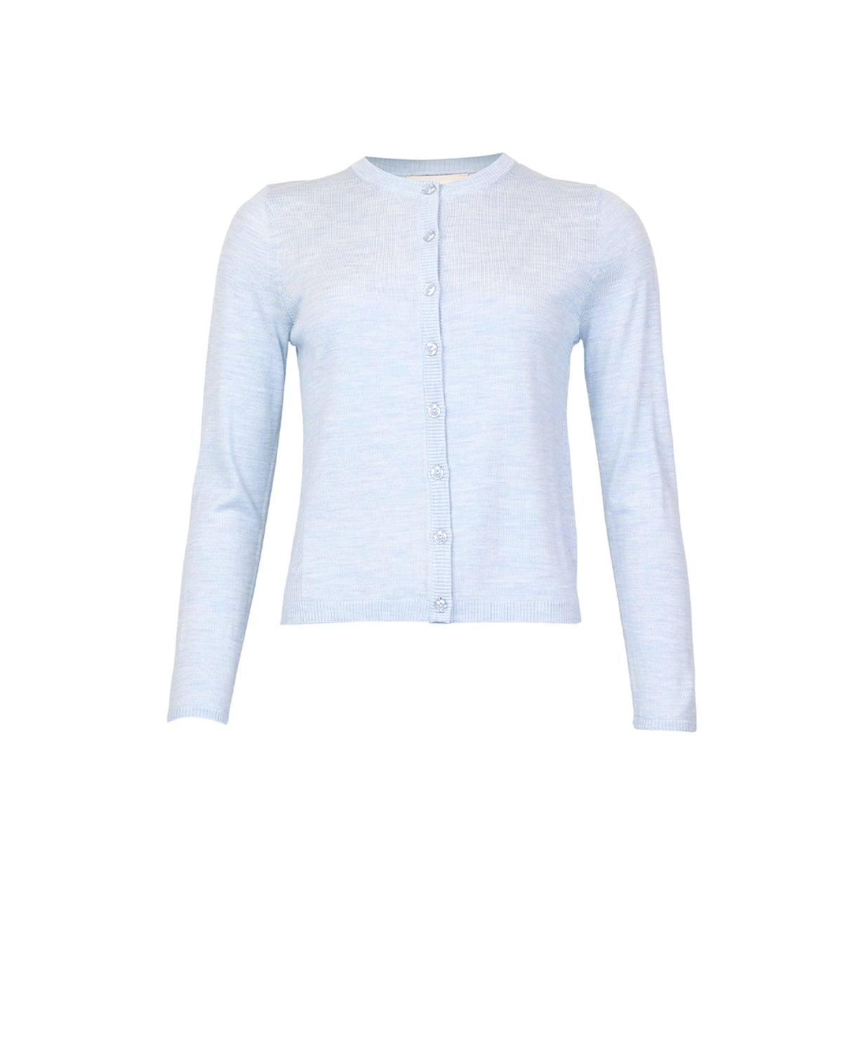 Merino Knit Jacket, Dusty Blue. Image #2