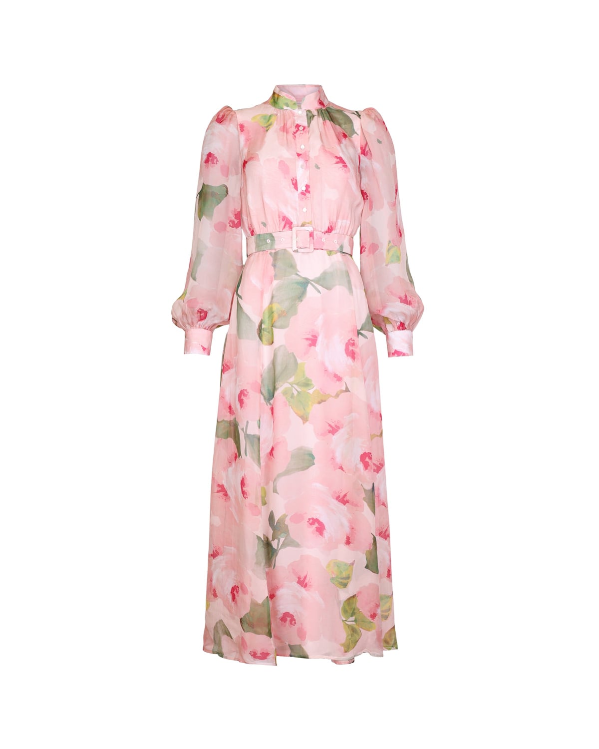 Organza Belt Dress, Rosette. Image #1