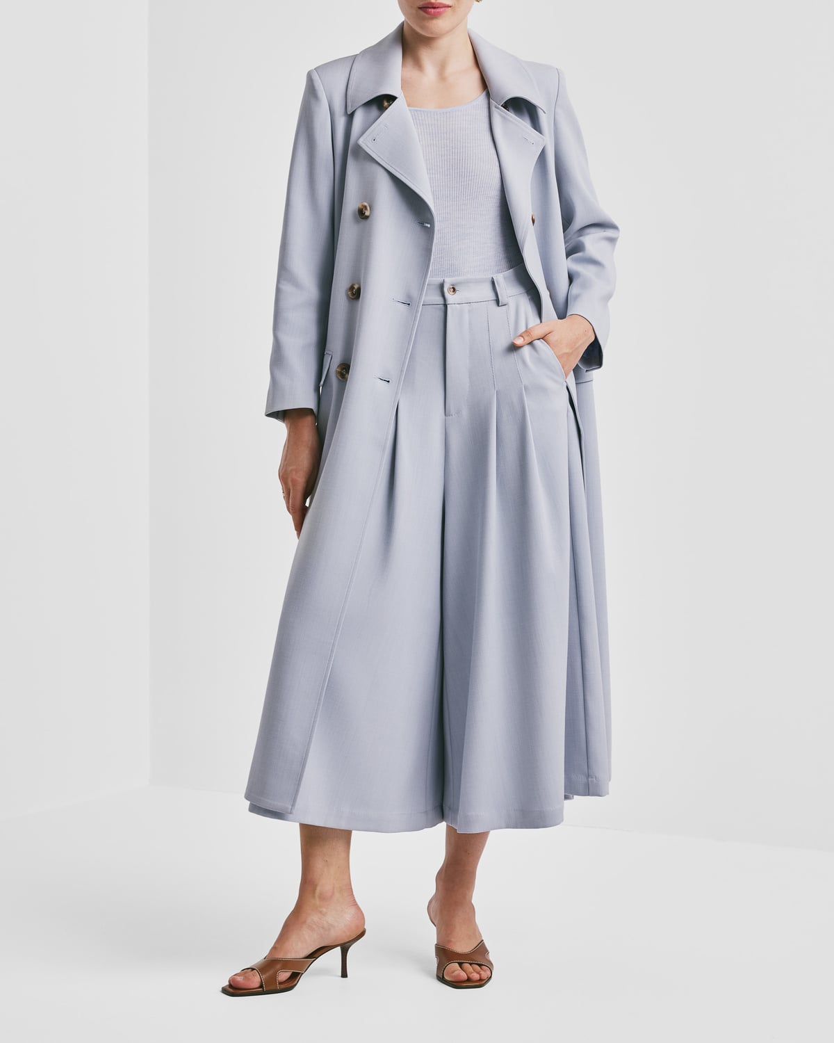 Classique Coat, Light Blue. Image #2