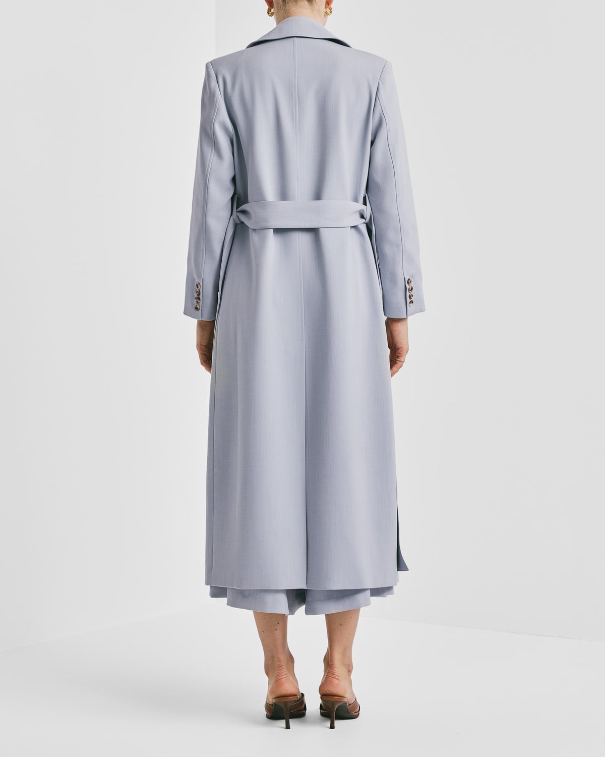 Classique Coat, Light Blue. Image #3