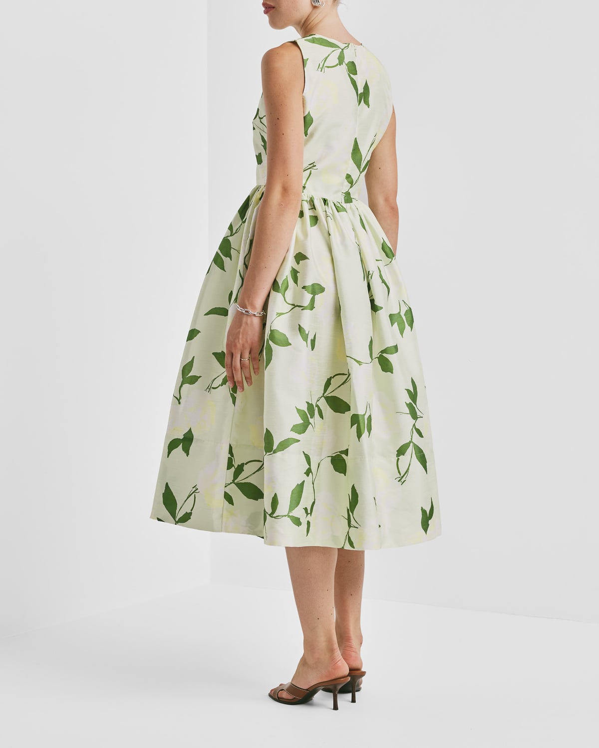 Taffeta Midi Dress, Soft pastel. Image #5