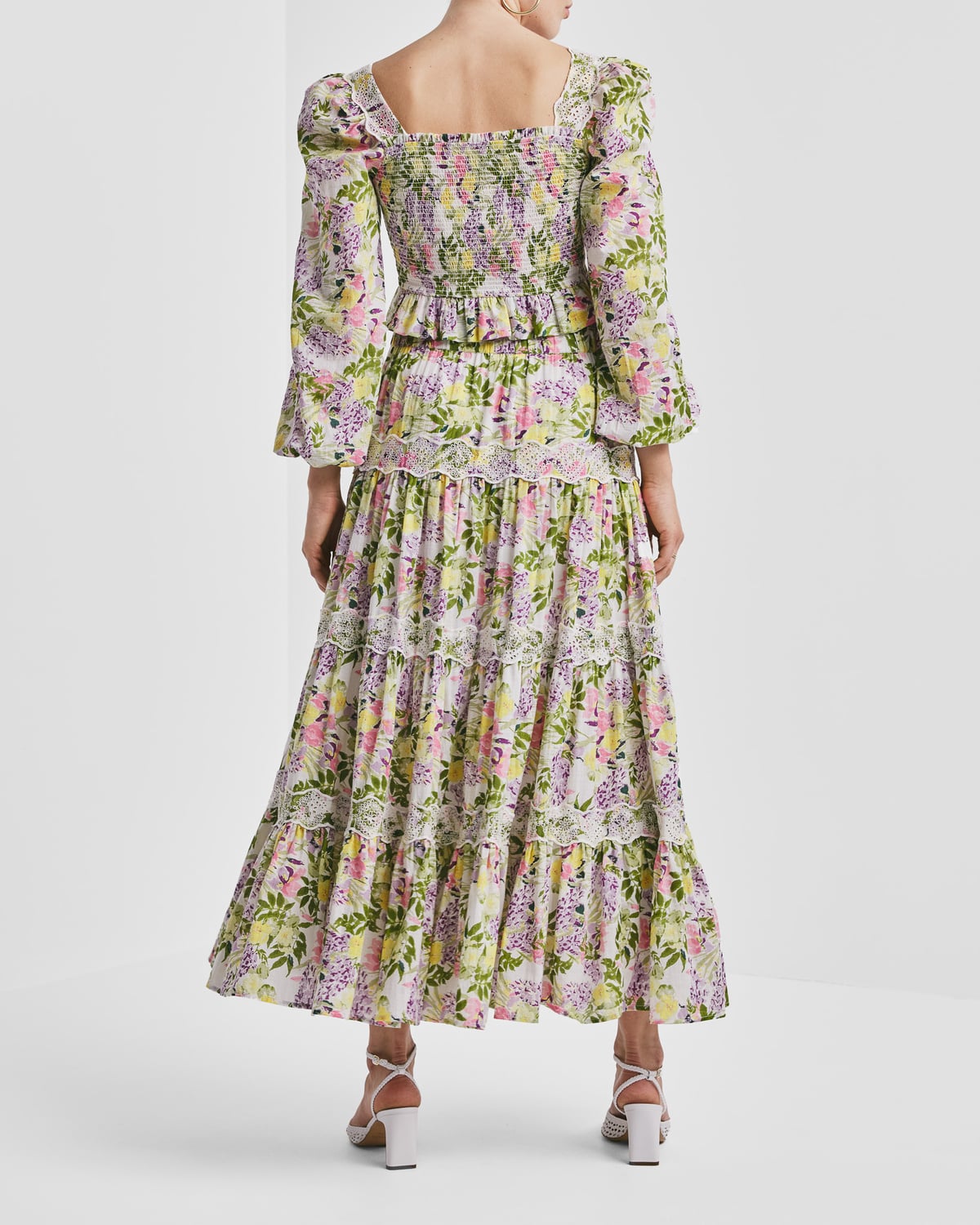 Cotton Slub Skirt, Summer Lilacs. Image #3