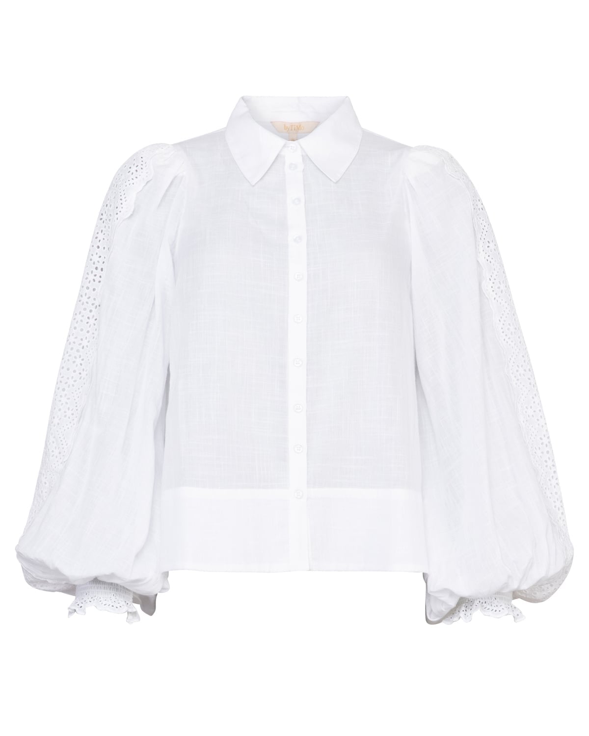 Cotton Slub Shirt, White. Image #1