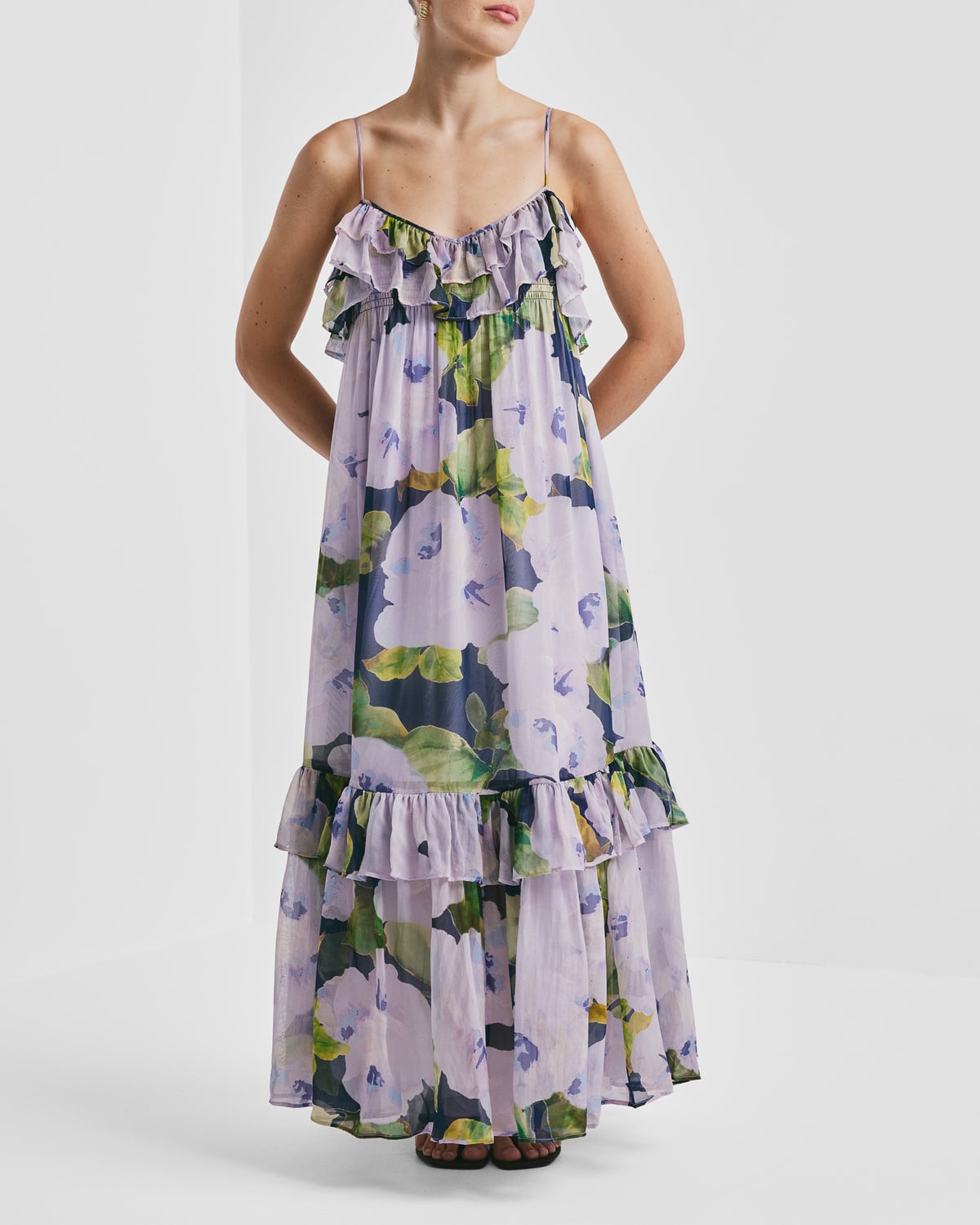 Organza Strap Dress, Viola. Image #2