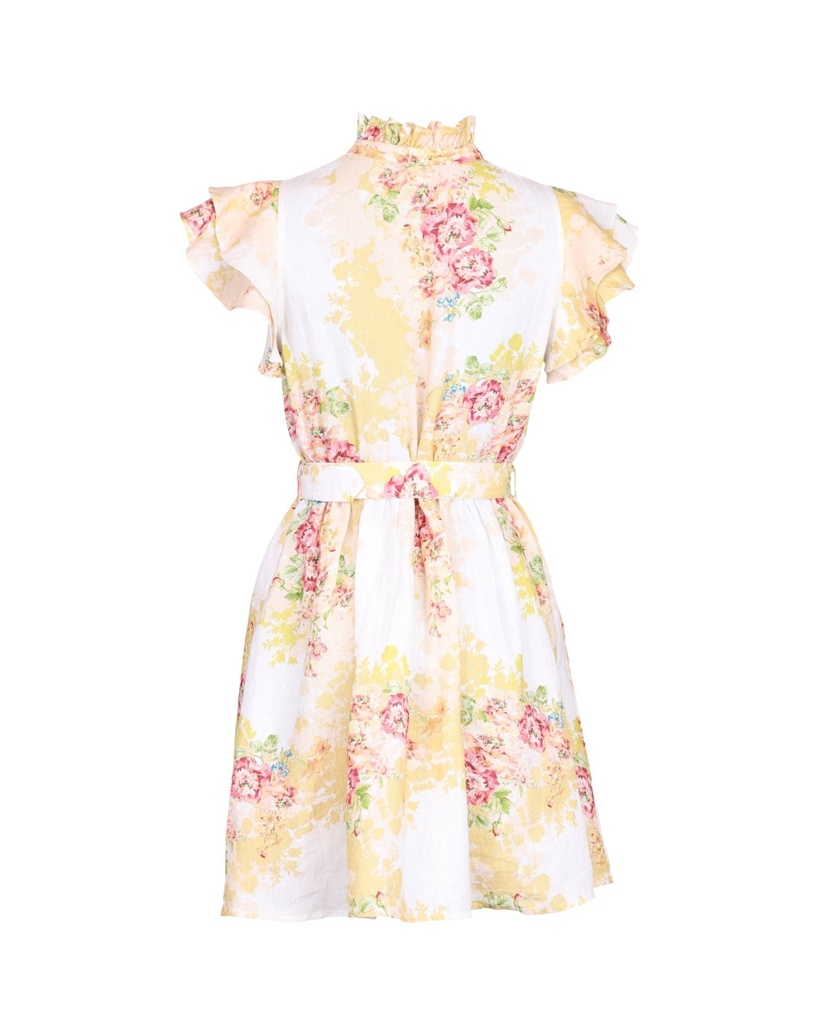 Linen Ruffle Dress, Amore. Image #4