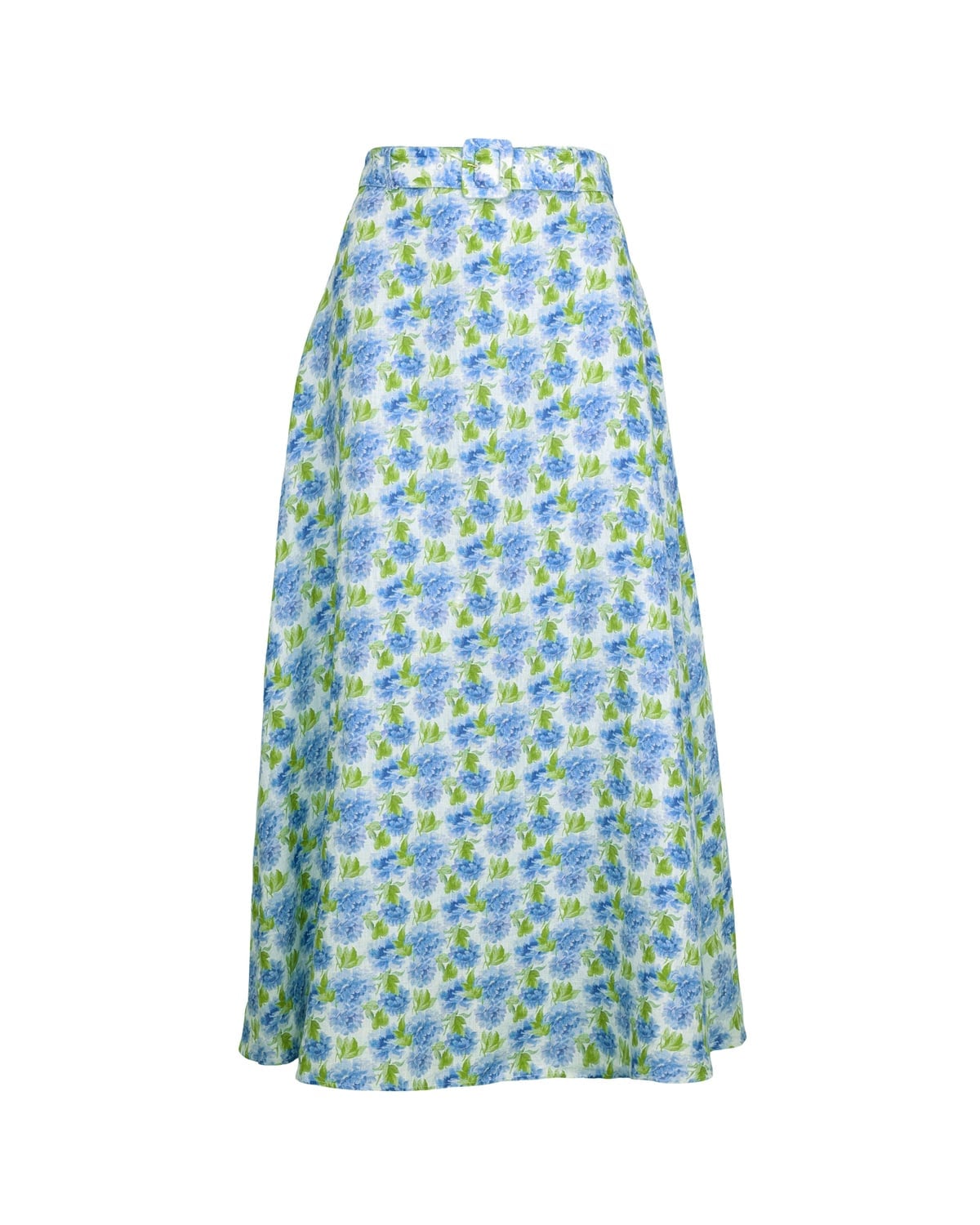 Linen Maxi Skirt, Peony. Image #1