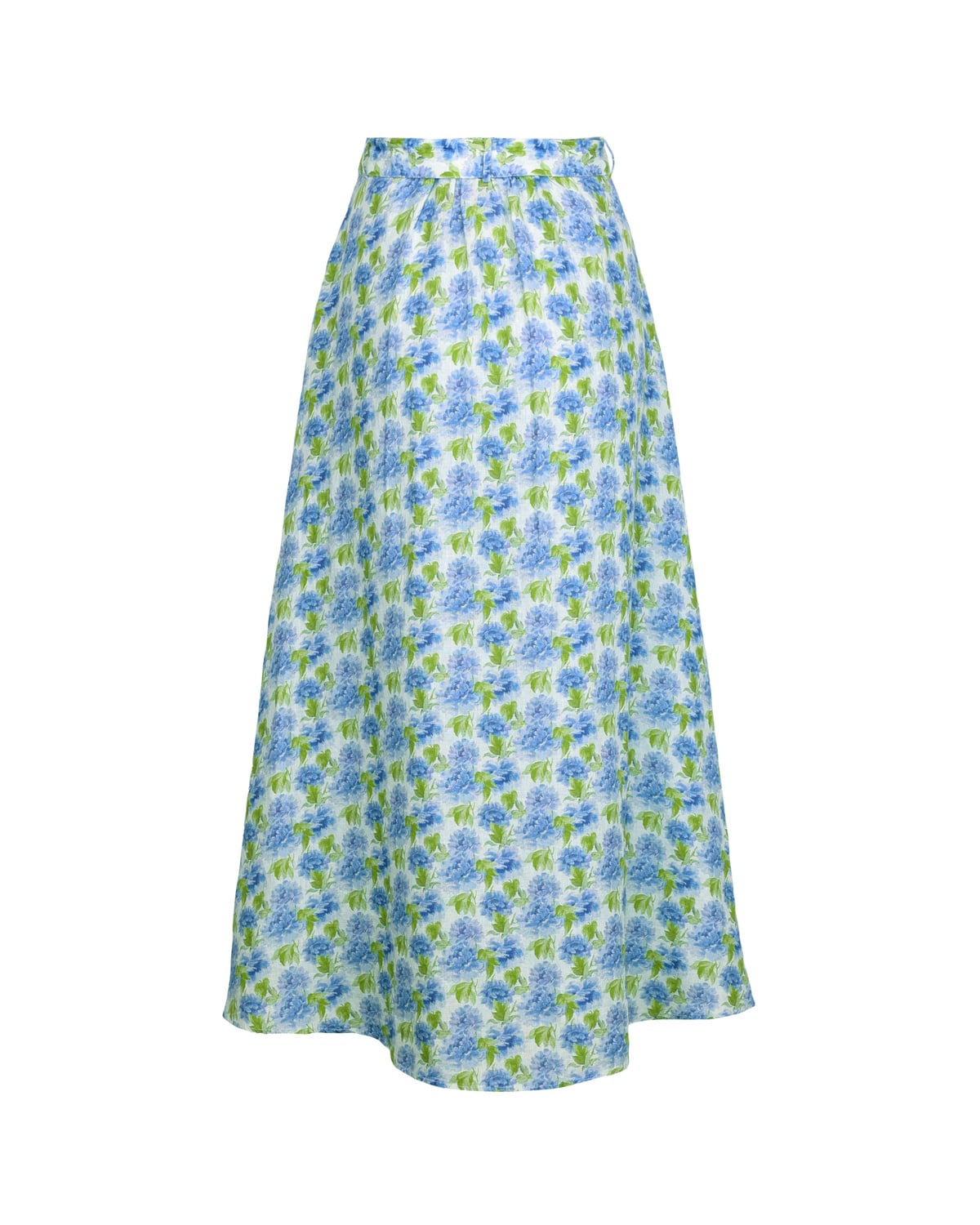 Linen Maxi Skirt, Peony. Image #4