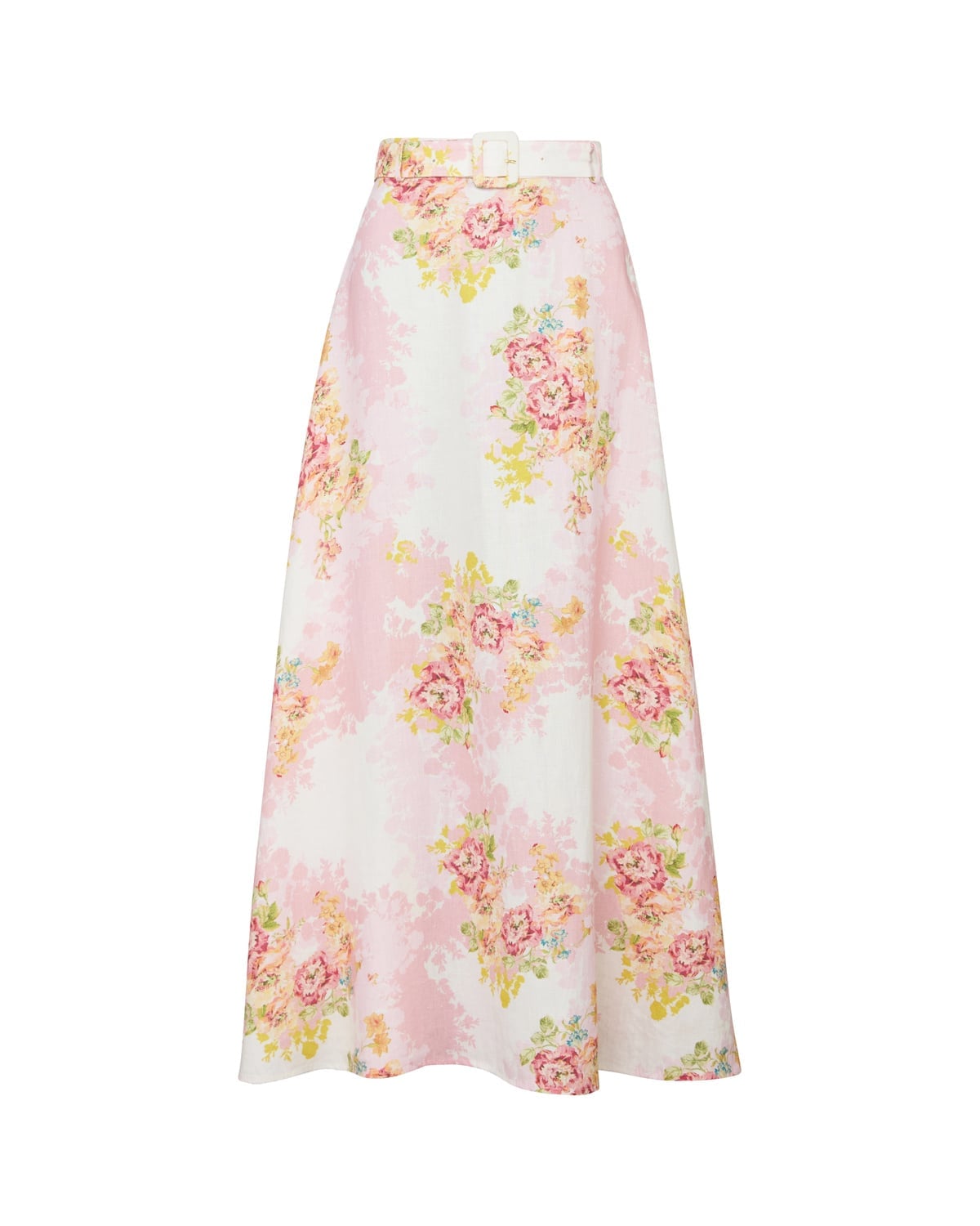 Linen Maxi Skirt, Rose Amore. Image #2