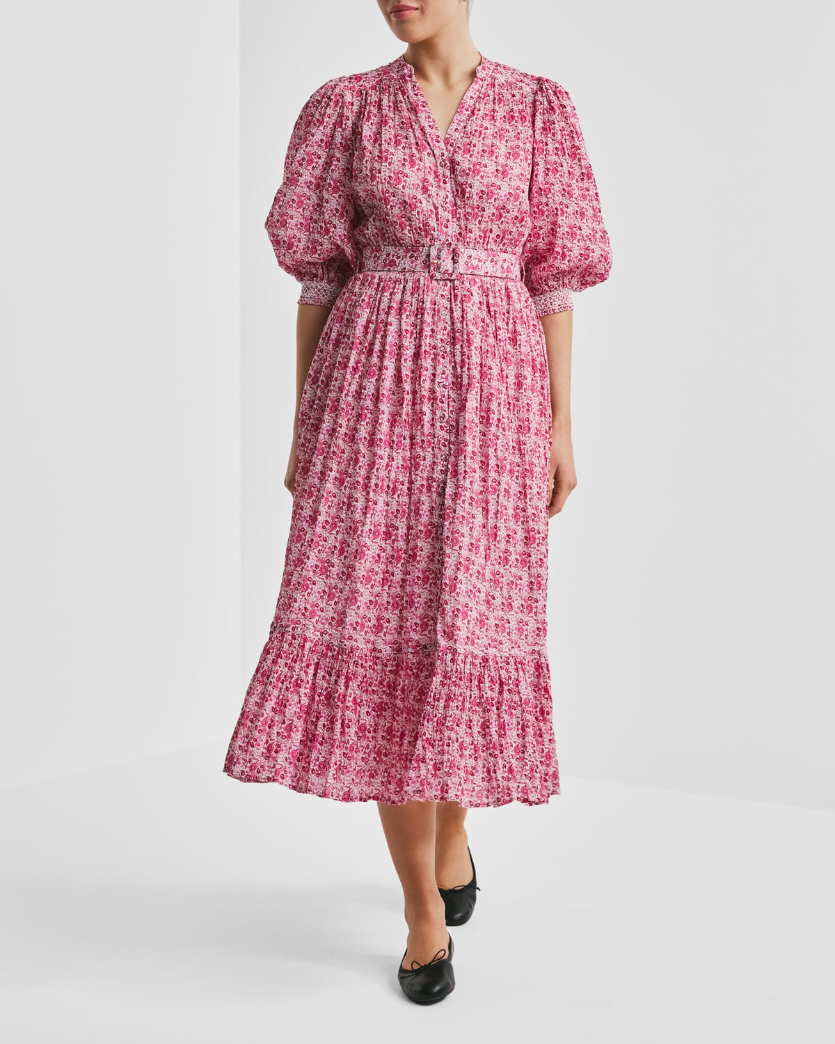 Twisted Midi Dress, Wildflowers. Image #6