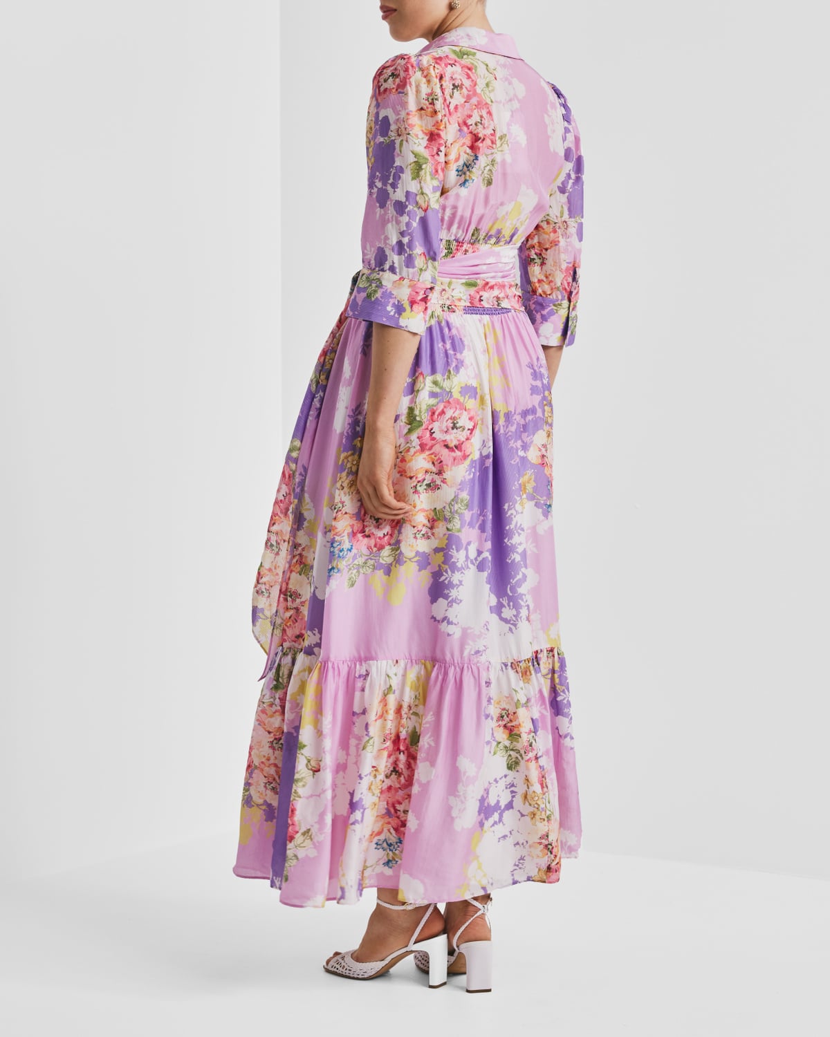 Organza Tieband Dress, Purple Meadow. Image #5