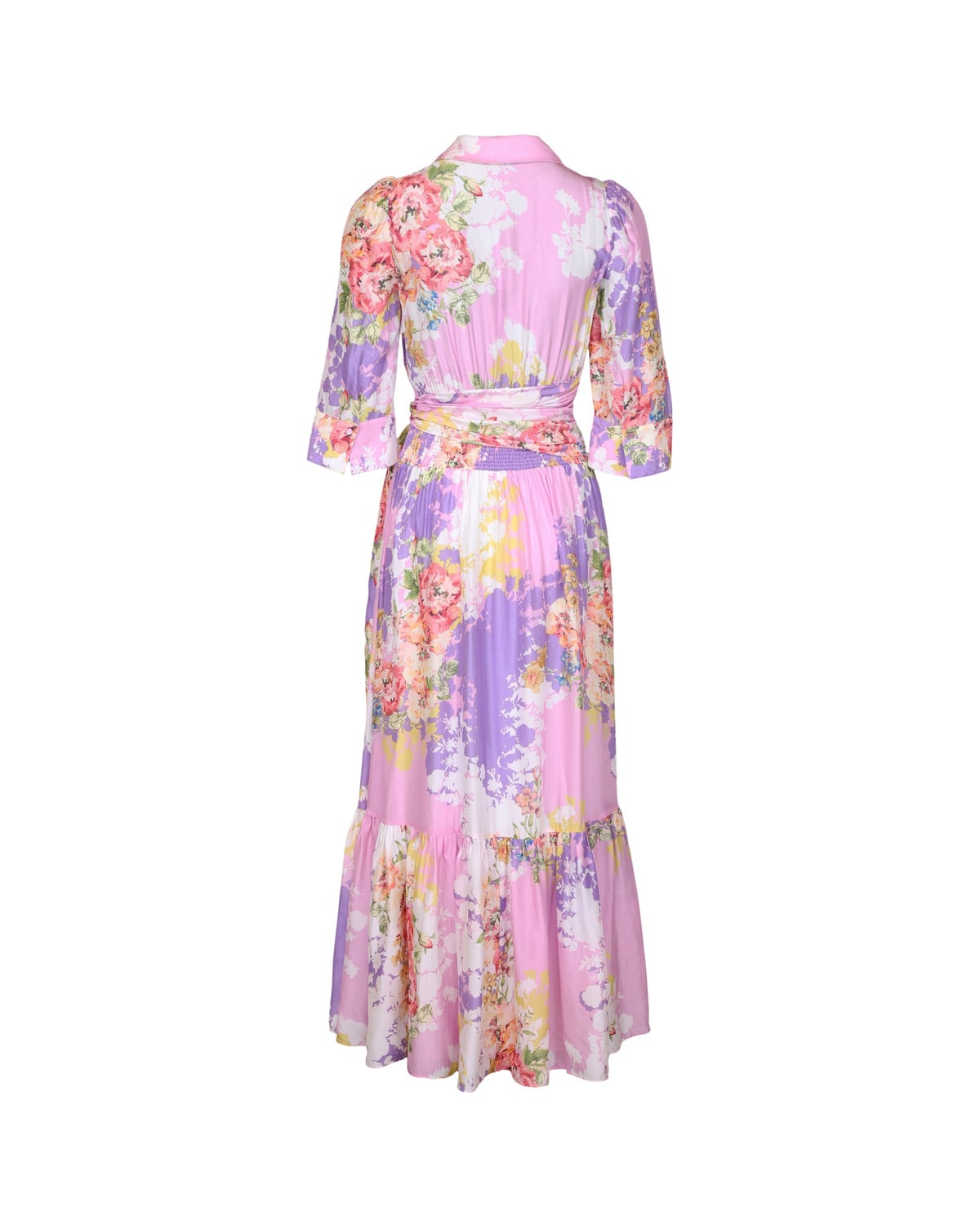 Organza Tieband Dress, Purple Meadow. Image #3