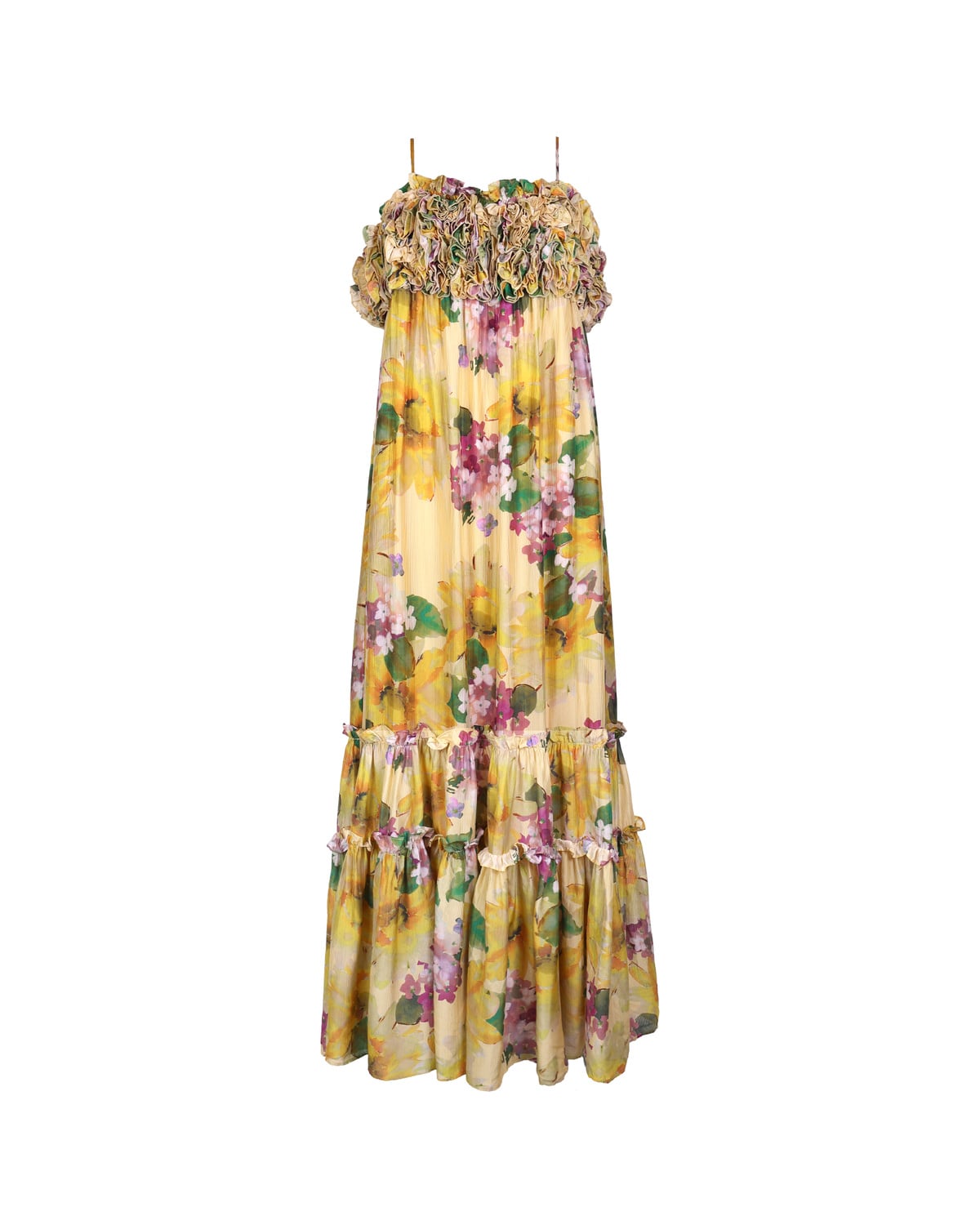 Organza Strap Dress, Sunflower. Image #2