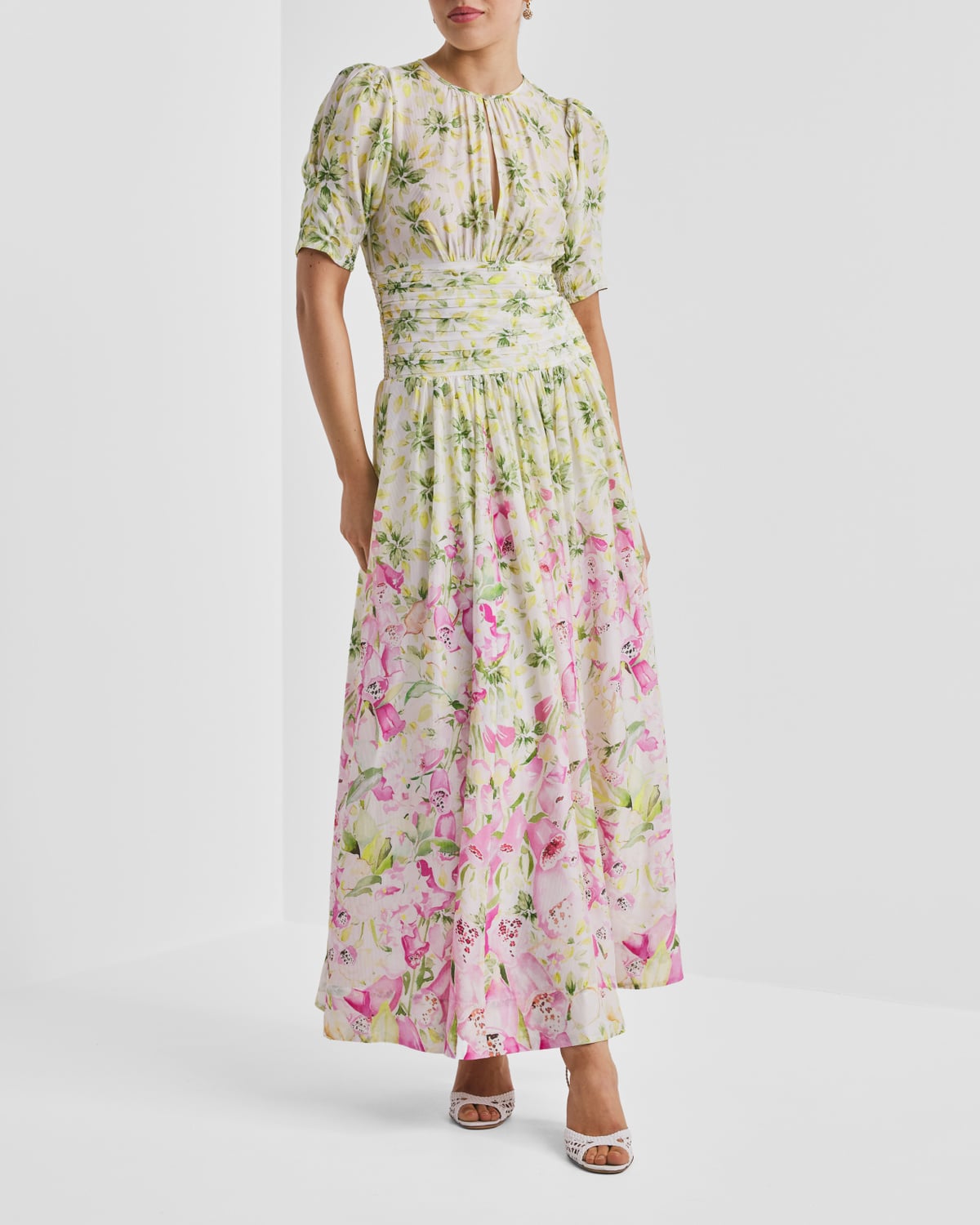Organza Maxi Dress, Flower Oasis. Image #4