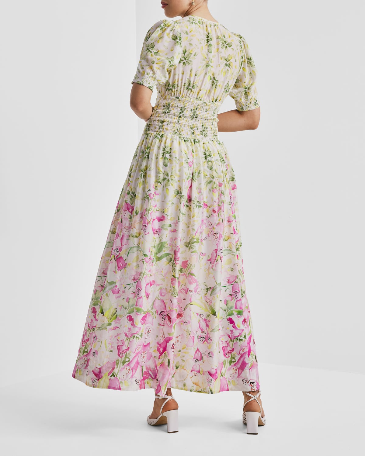 Organza Maxi Dress, Flower Oasis. Image #5