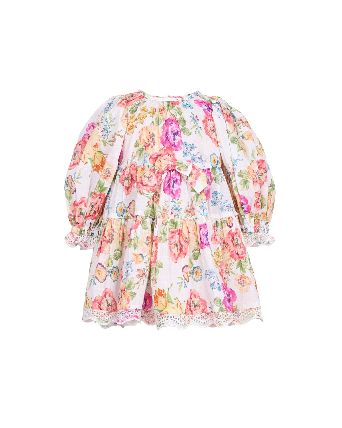 Cotton Slub Bow Dress, Flora. Image #8