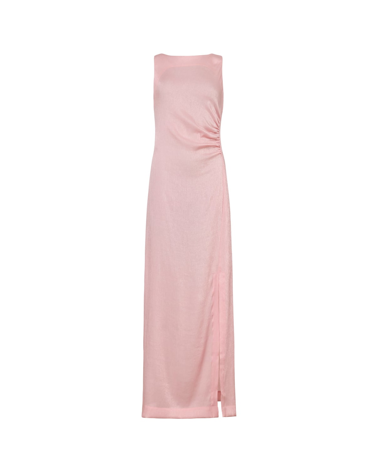 Shiny Sleeveless Dress, Dusty Pink. Image #4