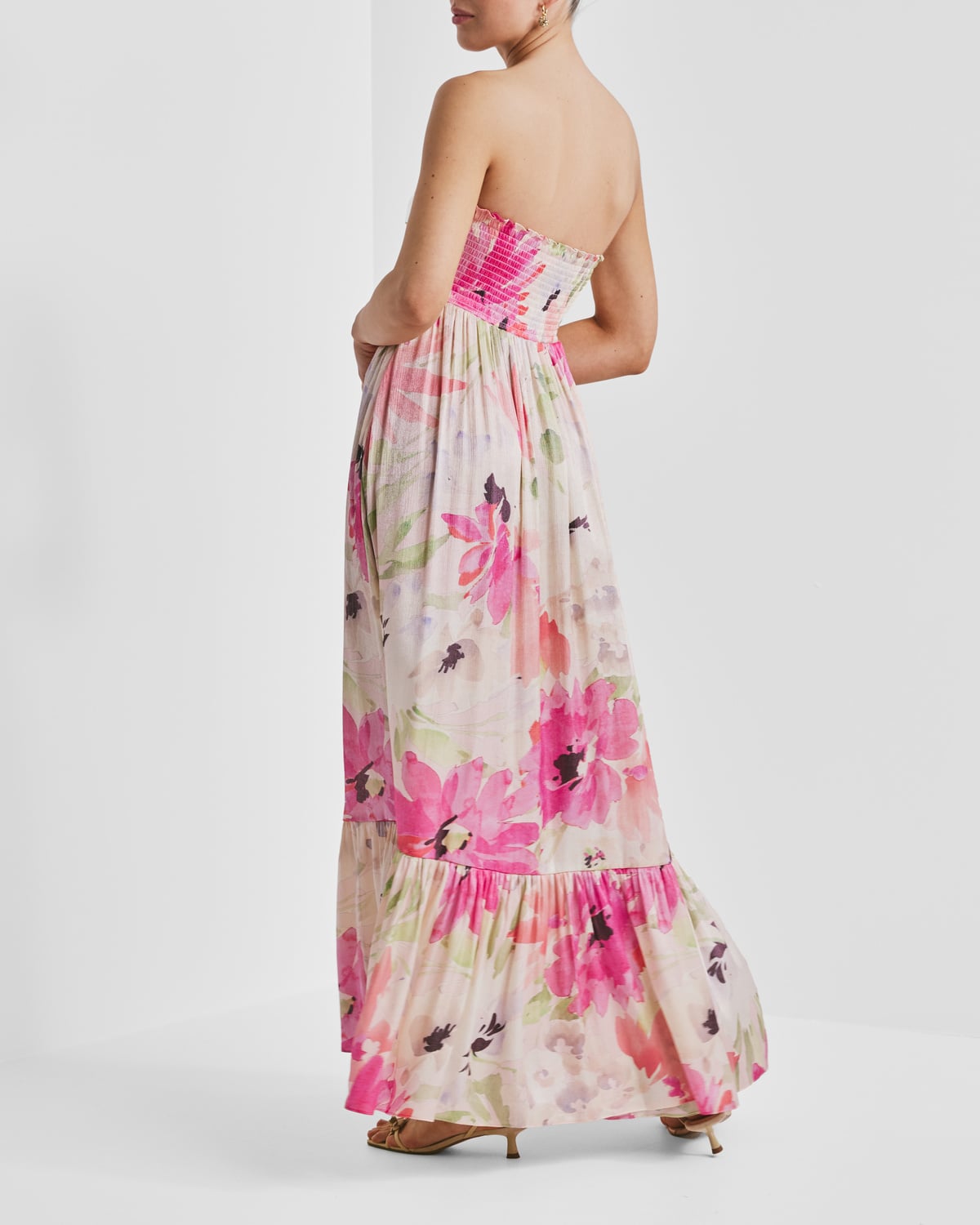 Shiny Bandeau Dress, Soft Dew. Image #7