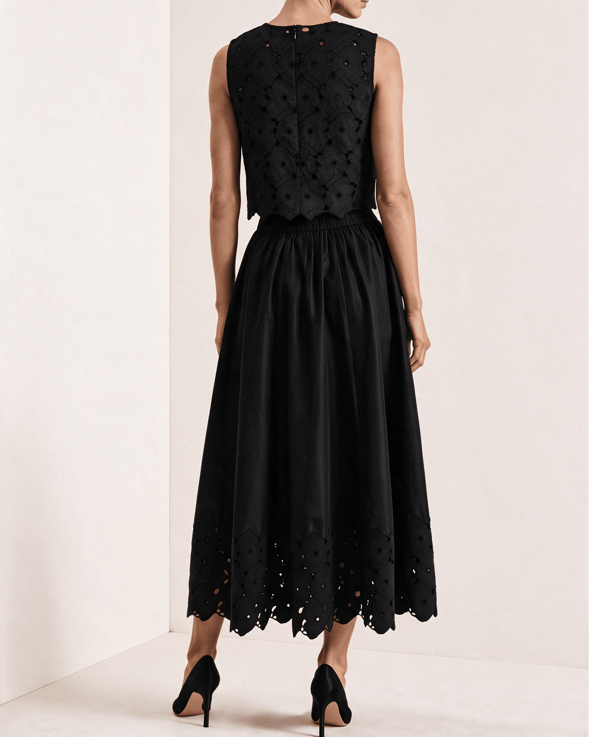 Embroidery Top, Black. Image #3