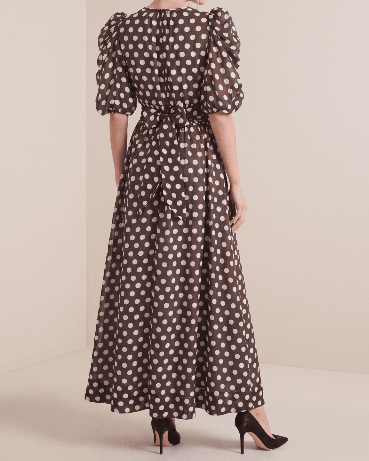 Striped Organza Gown, Dots. Image #2