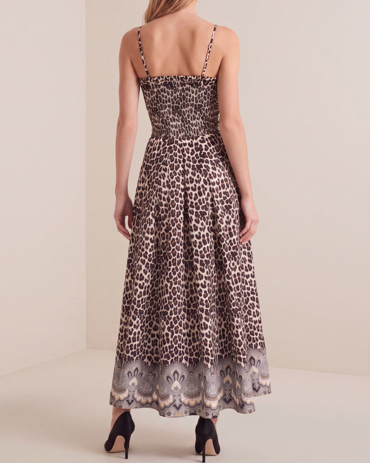 Taffeta Bandeau Dress, Wild Paisley. Image #4