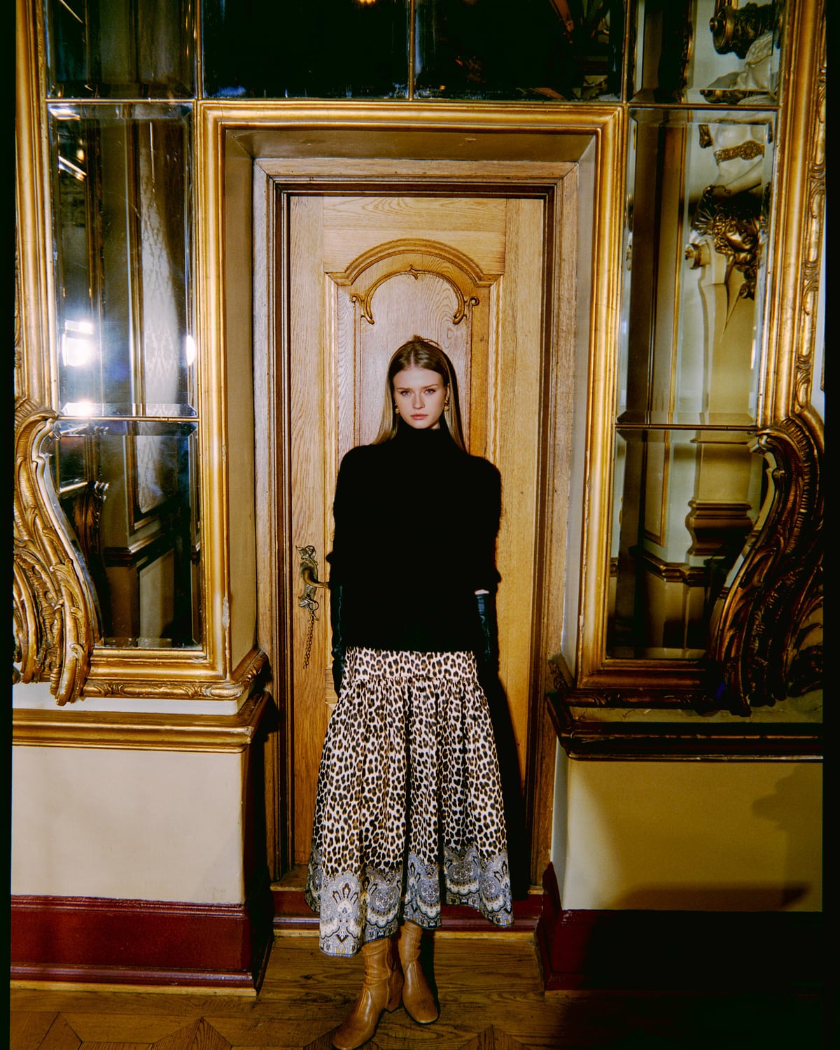 Taffeta Midi Skirt, Wild Paisley. Image #4