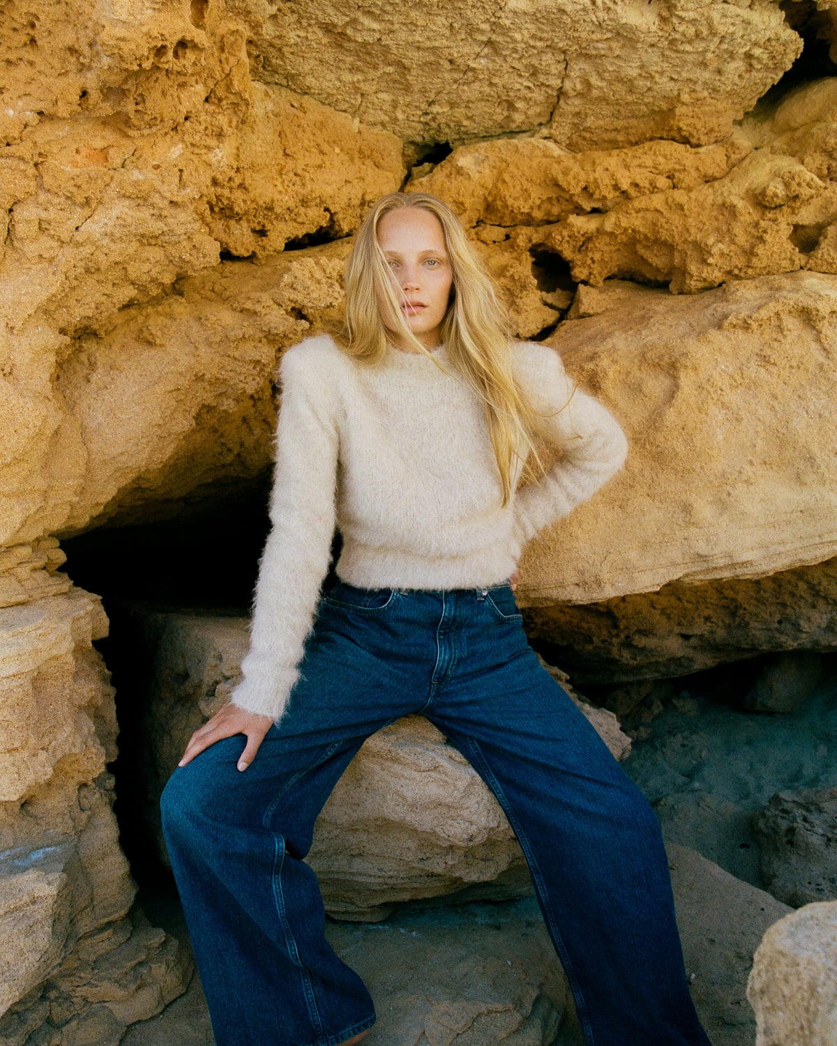Hairy Knit Sweater, Soft. Image #1
