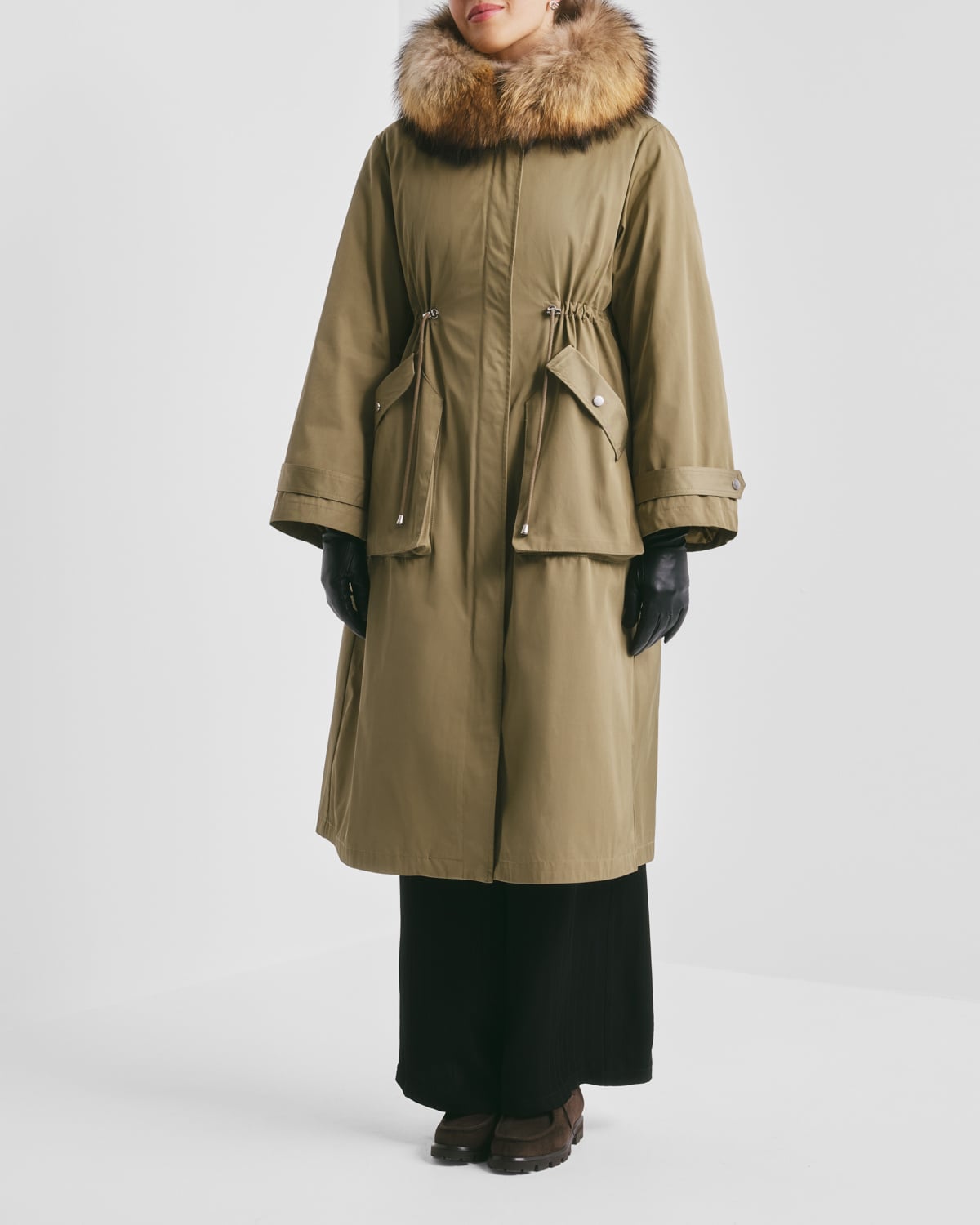 Padded Maxi Parka, Green. Image #3