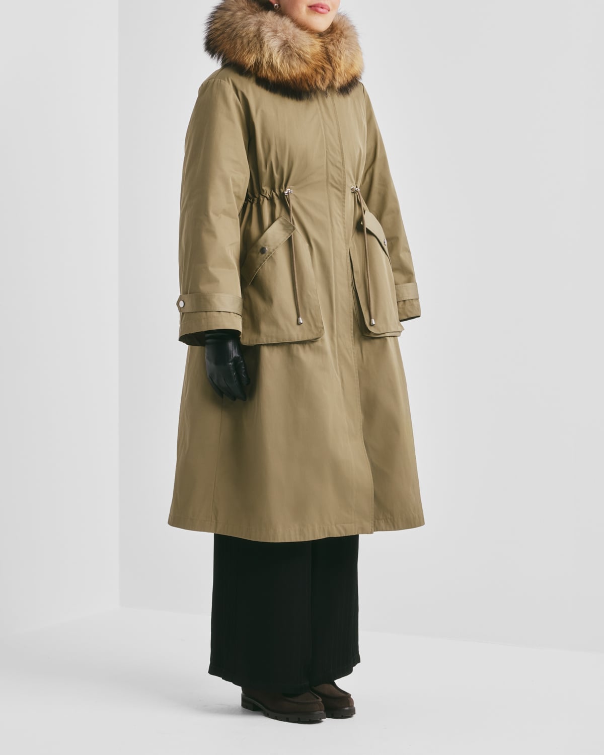 Padded Maxi Parka, Green. Image #4