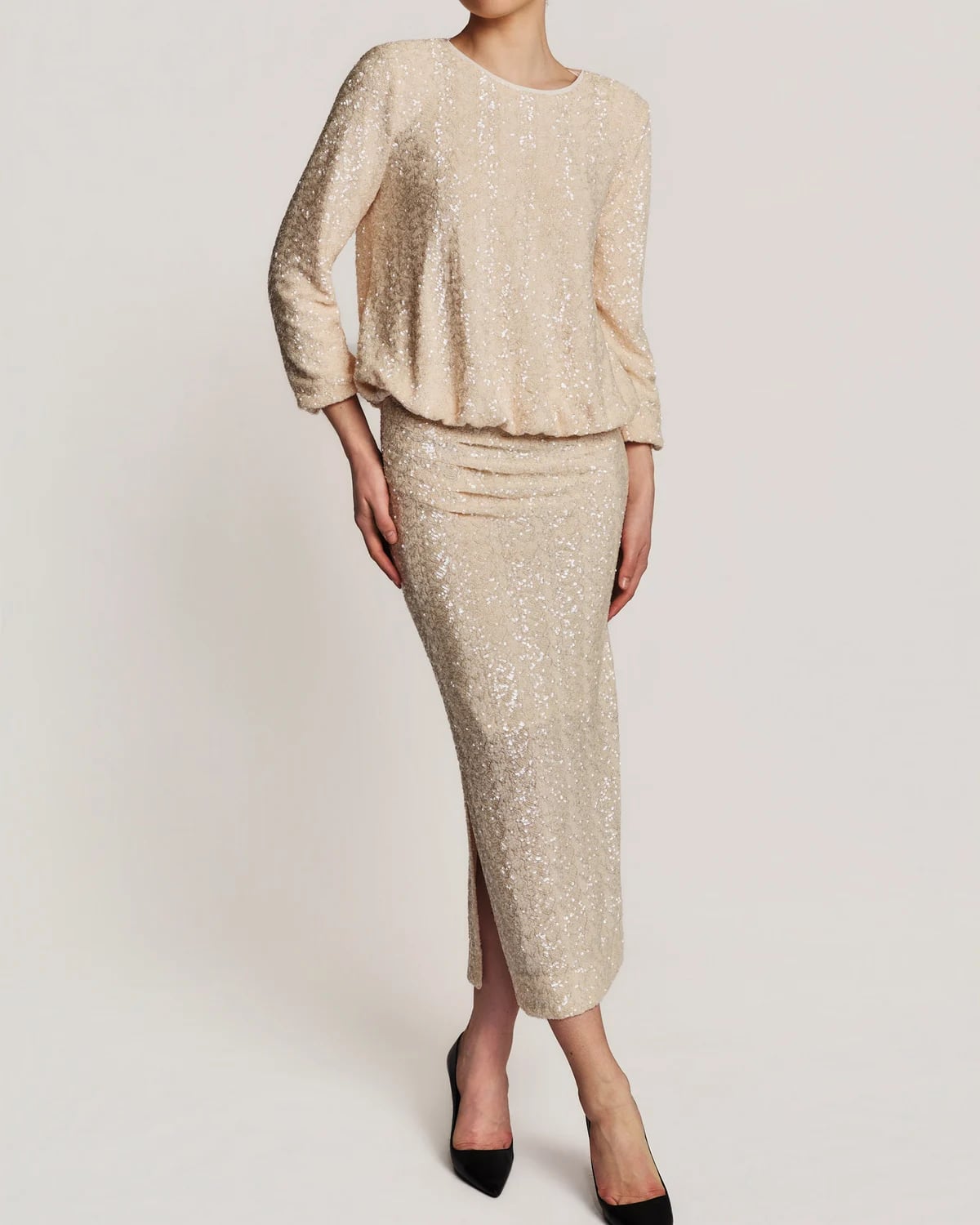 Beaded Blouse, Champagne. Image #7