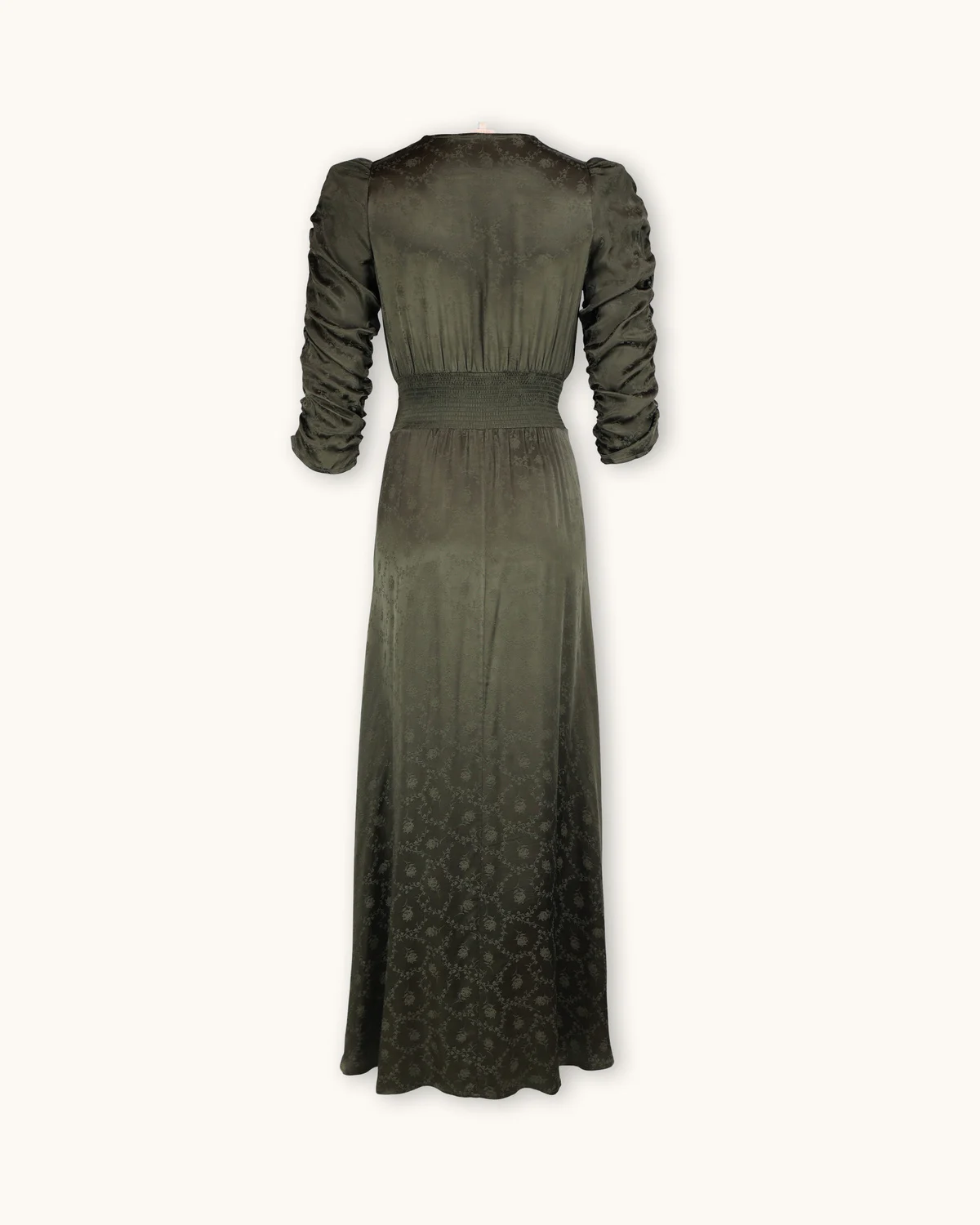 Jacquard Button-Down Dress, Forest. Image #2