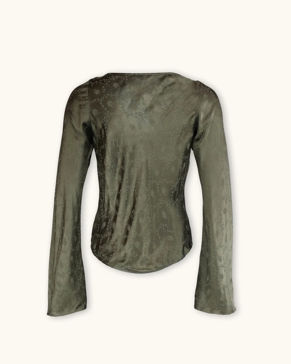 Jacquard Drape Top, Forest. Image #4