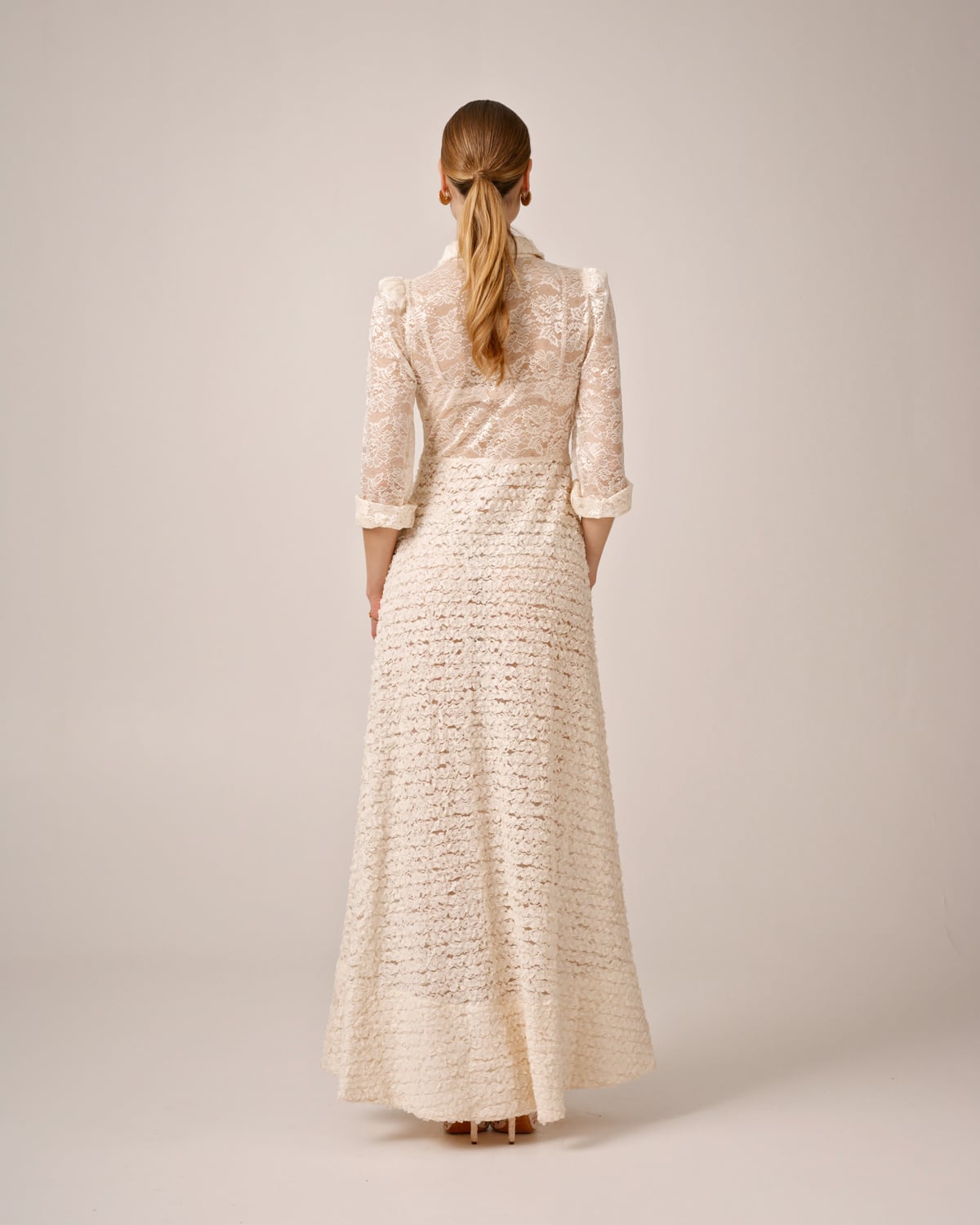 Lace Gown, Vintage White. Image #6