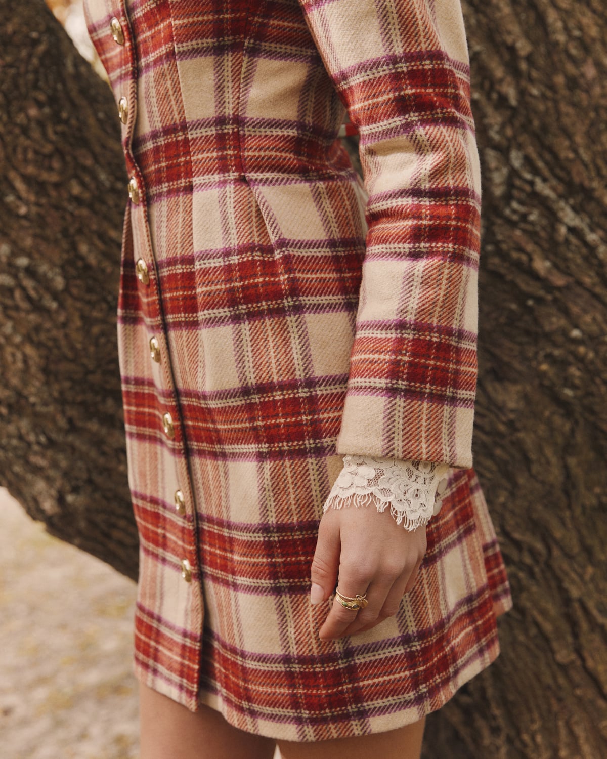Tailored Mini Dress, Checks. Image #2