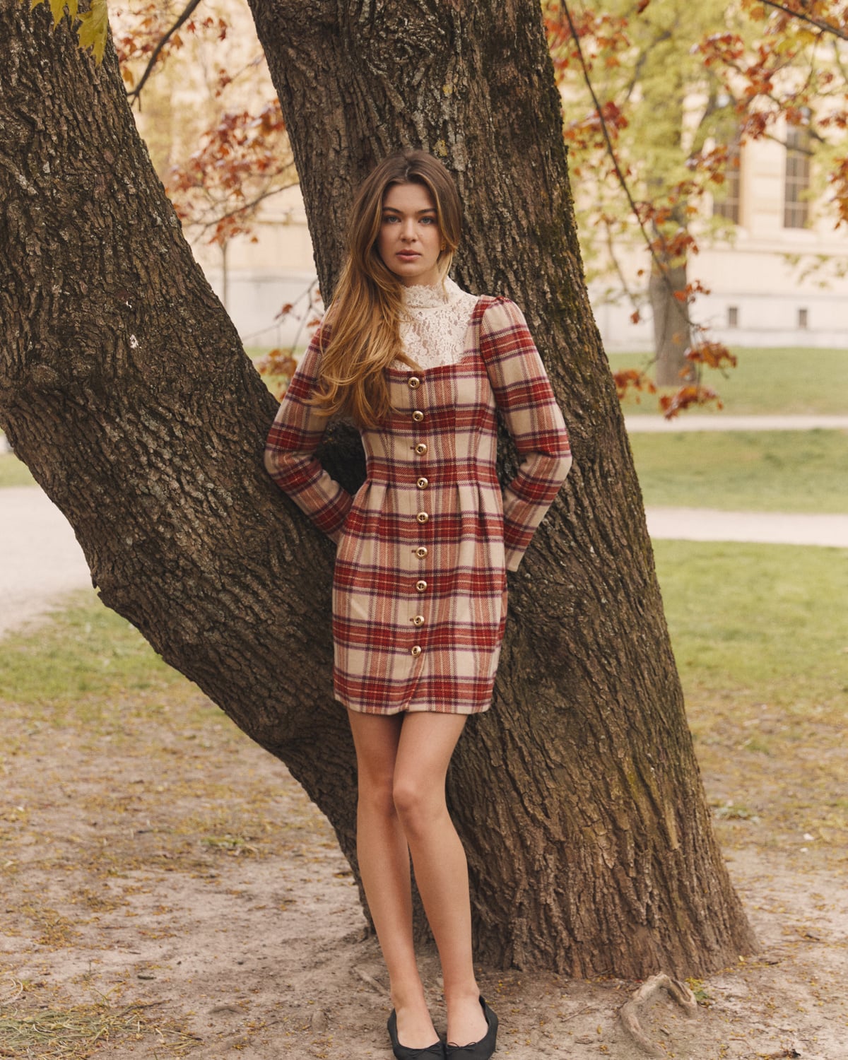 Tailored Mini Dress, Checks. Image #1