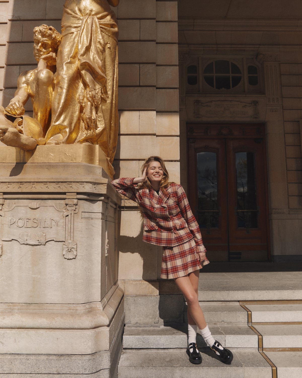 Tailored Mini Skirt, Checks. Image #2