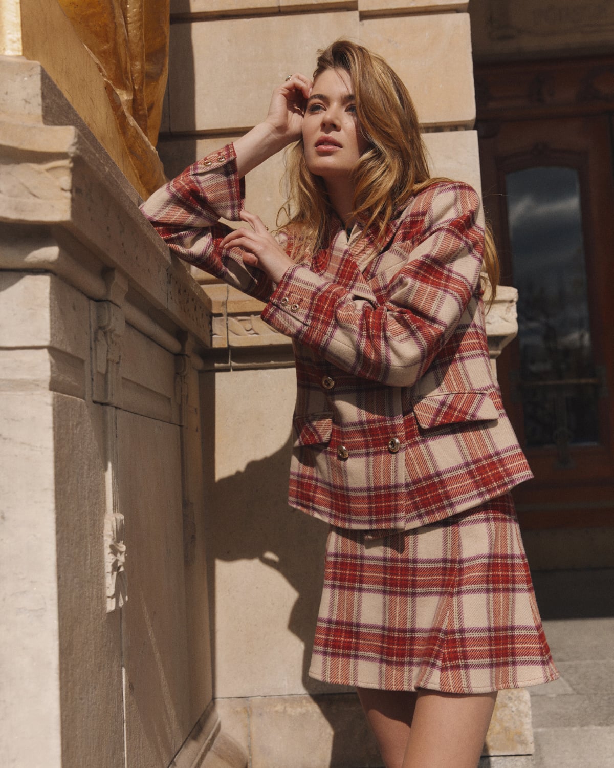 Tailored Mini Skirt, Checks. Image #3