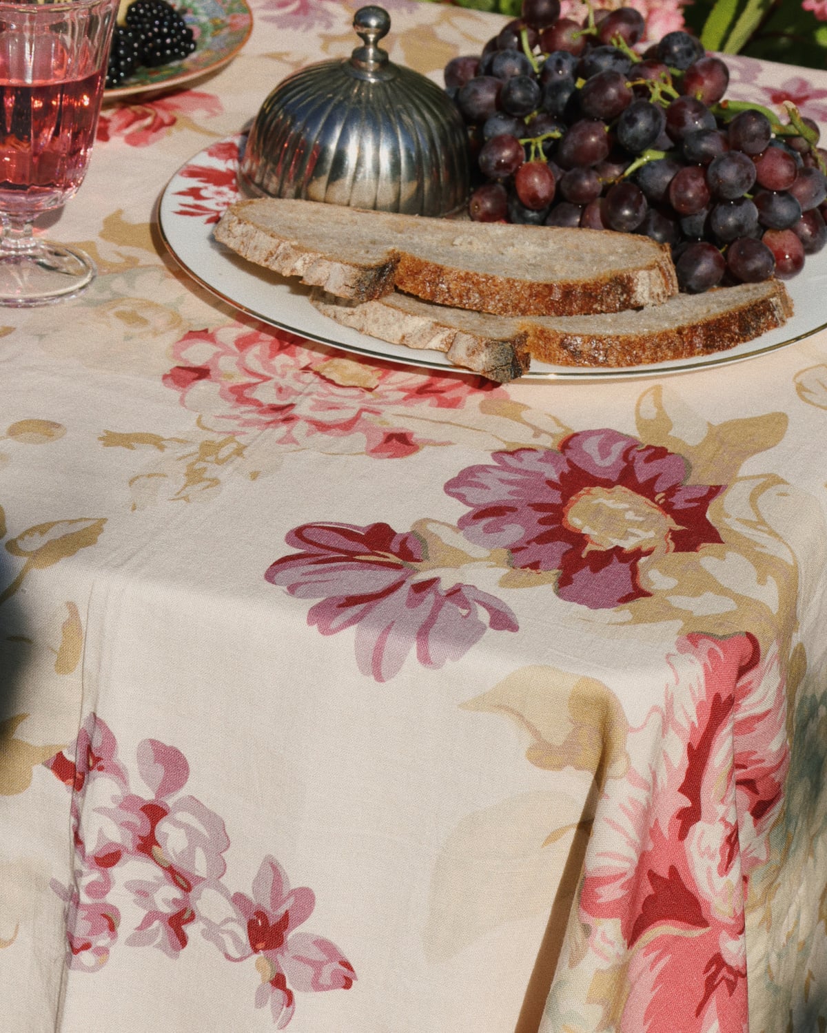 Linen Table Cloth 130x300, Autumn Flower. Image #1