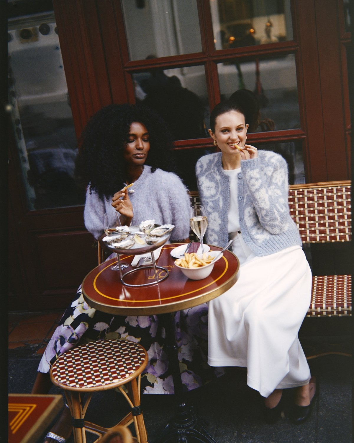 Jacquard Knit Jacket, Sky Blue. Image #8