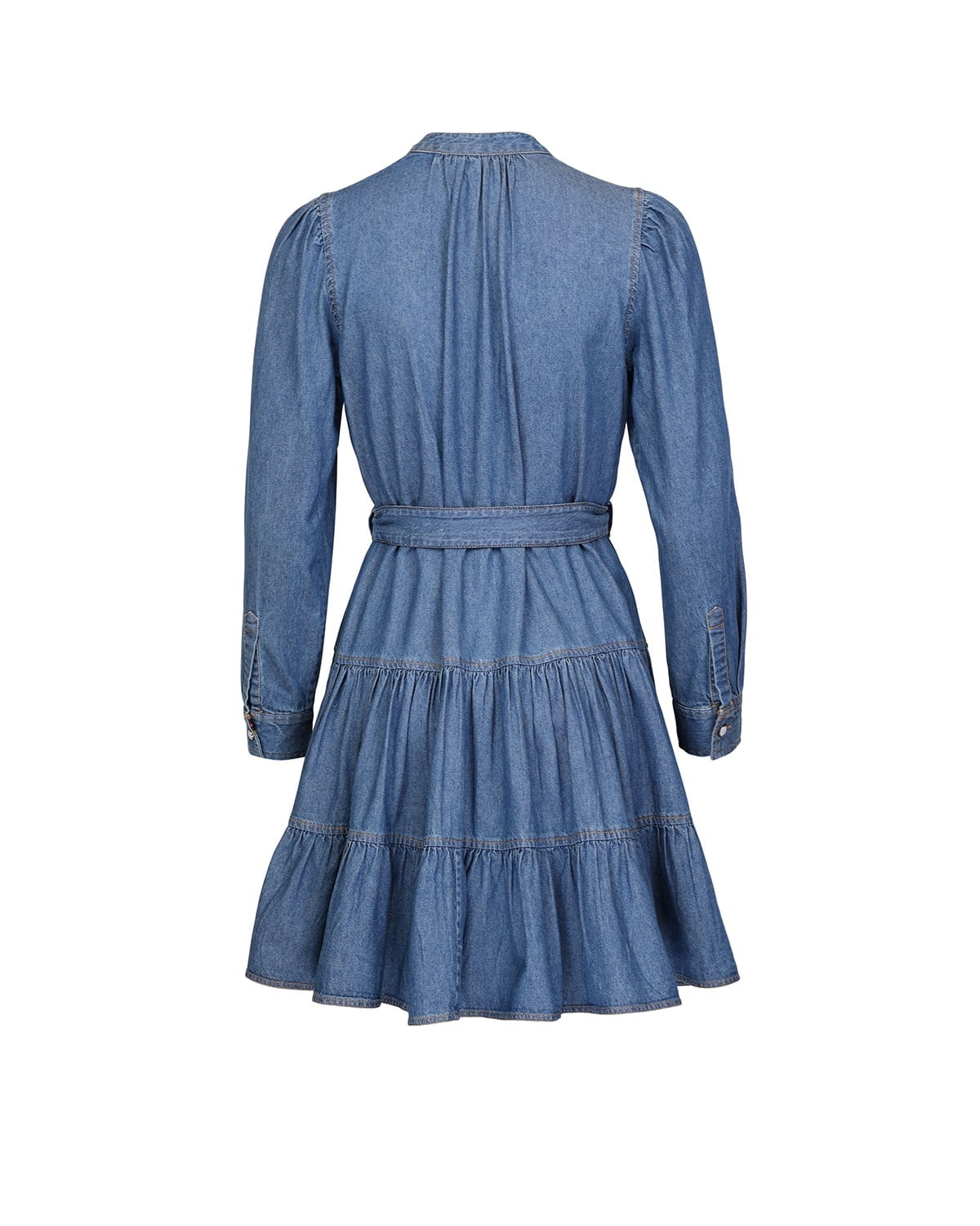 Denim Belt Dress, French Blue. Image #2