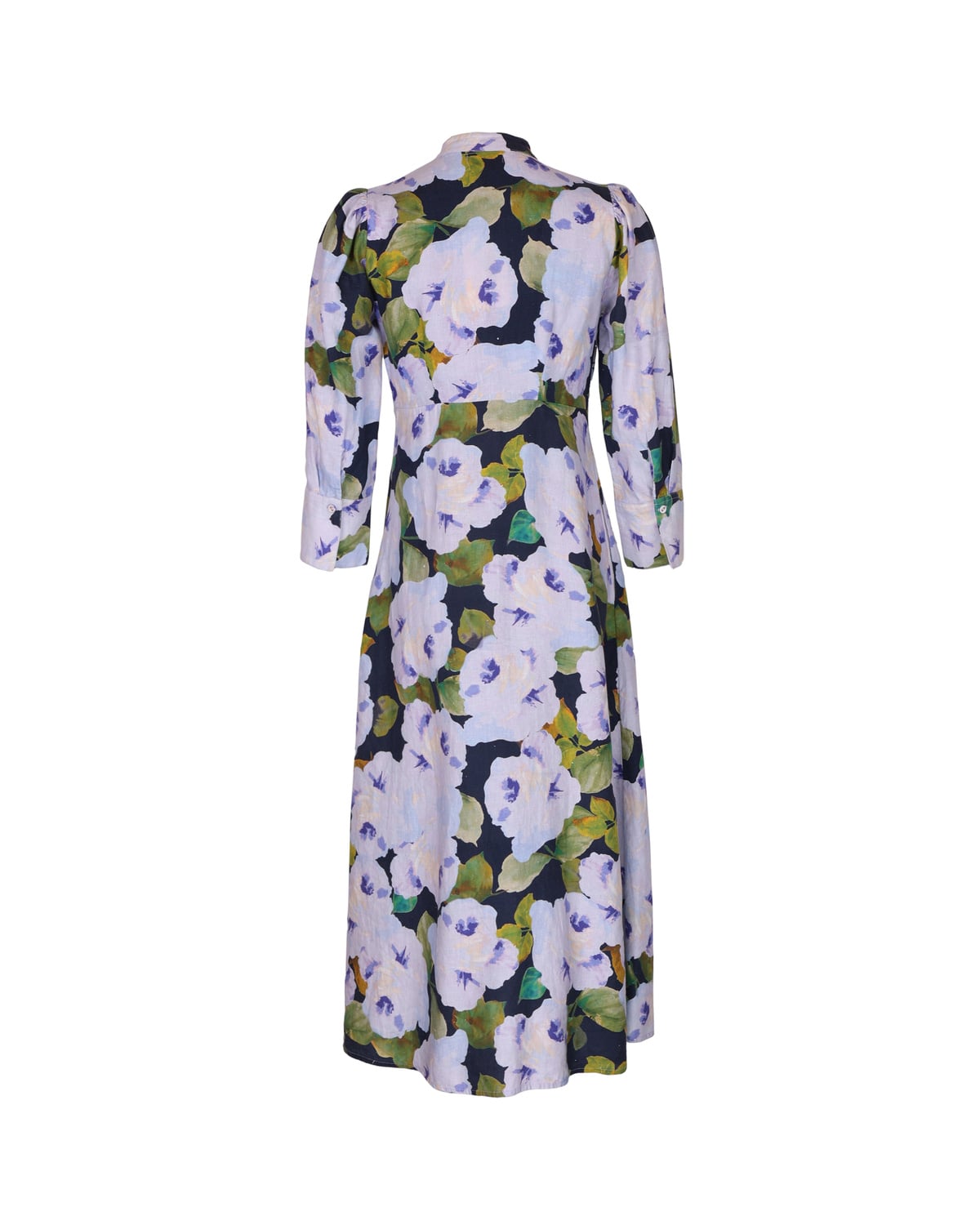 Linen Button-Down Dress, Bluebell. Image #4