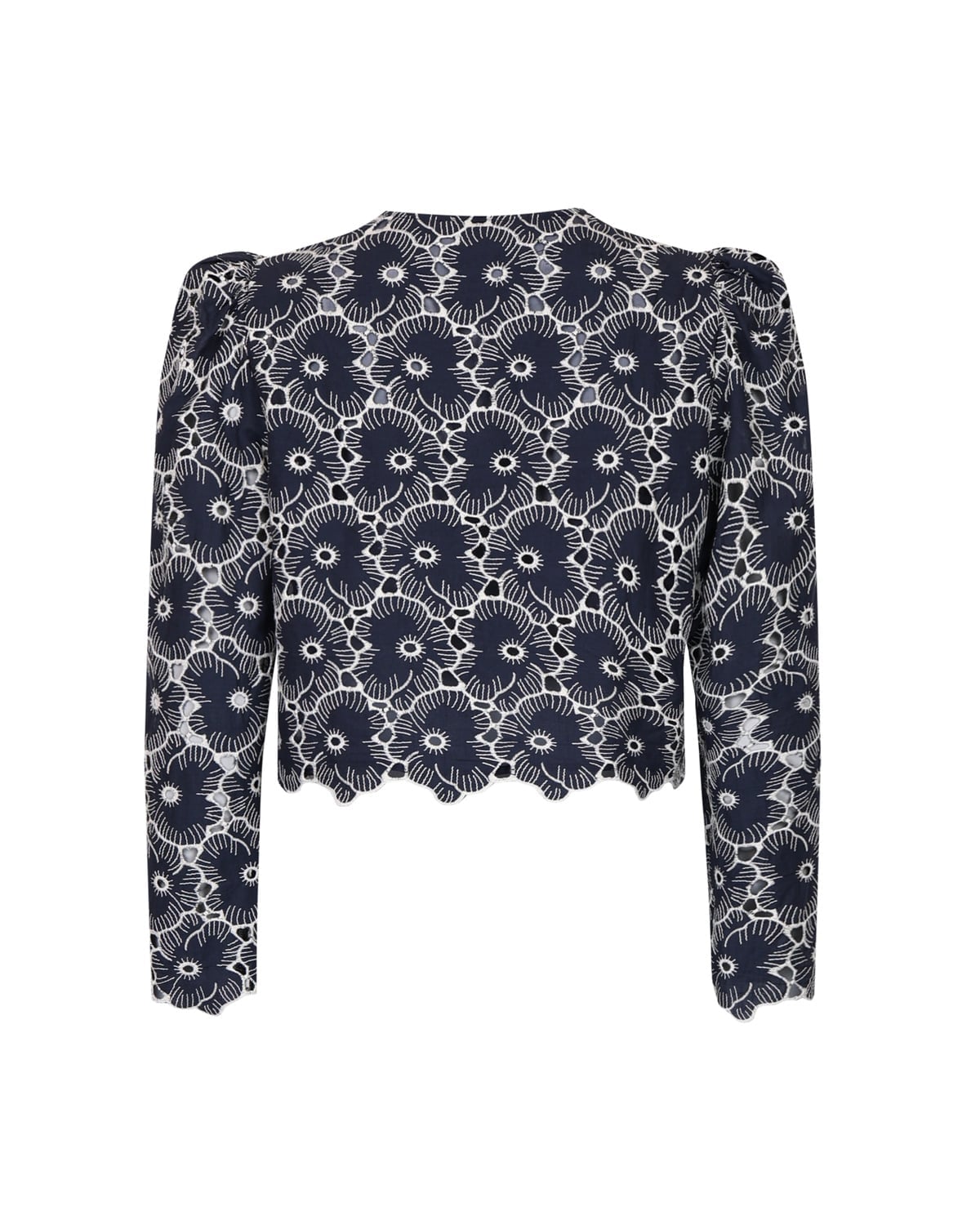 Broderie Anglaise Jacket, Marine. Image #2