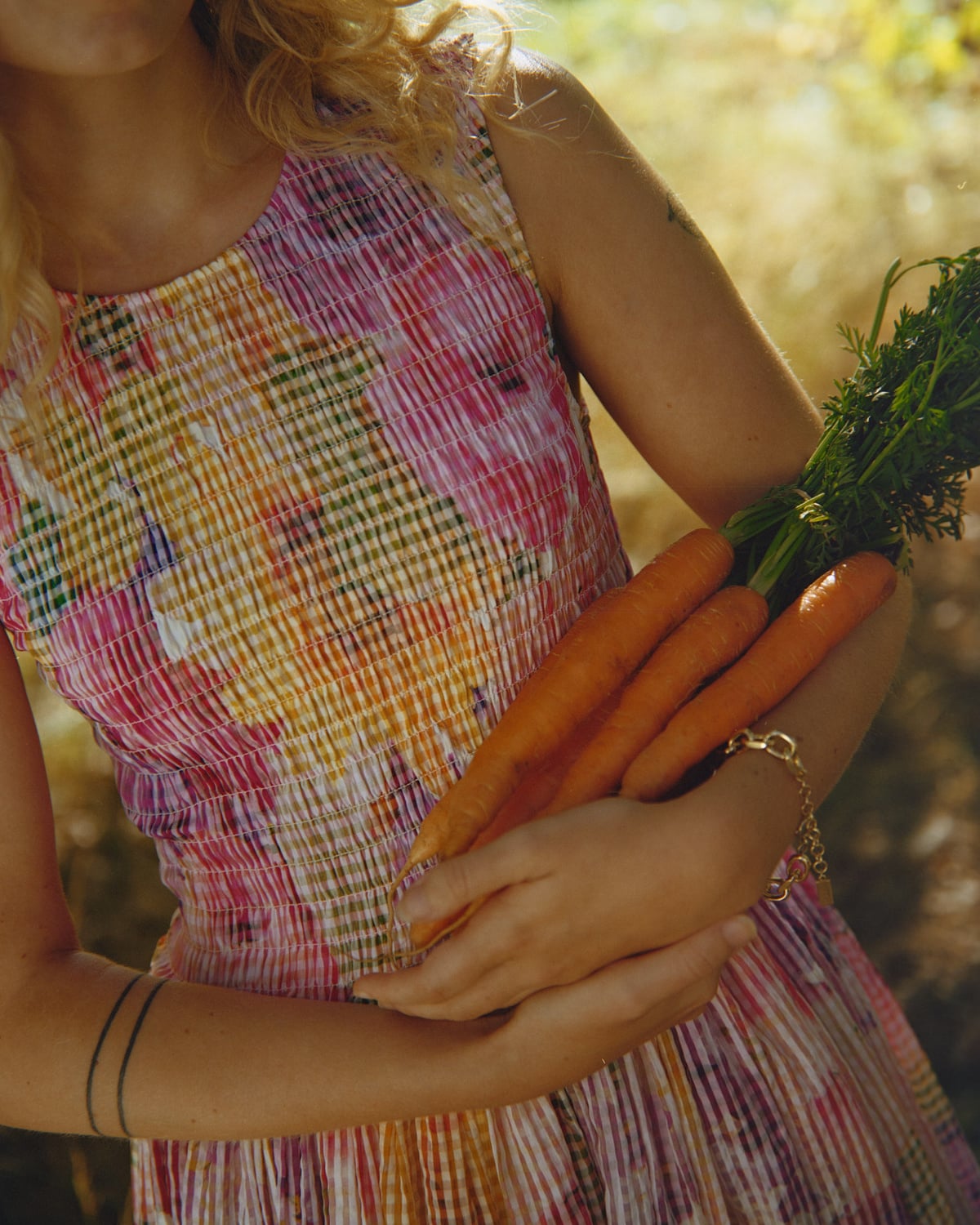 Checks Maxi Dress, Confetti. Image #2
